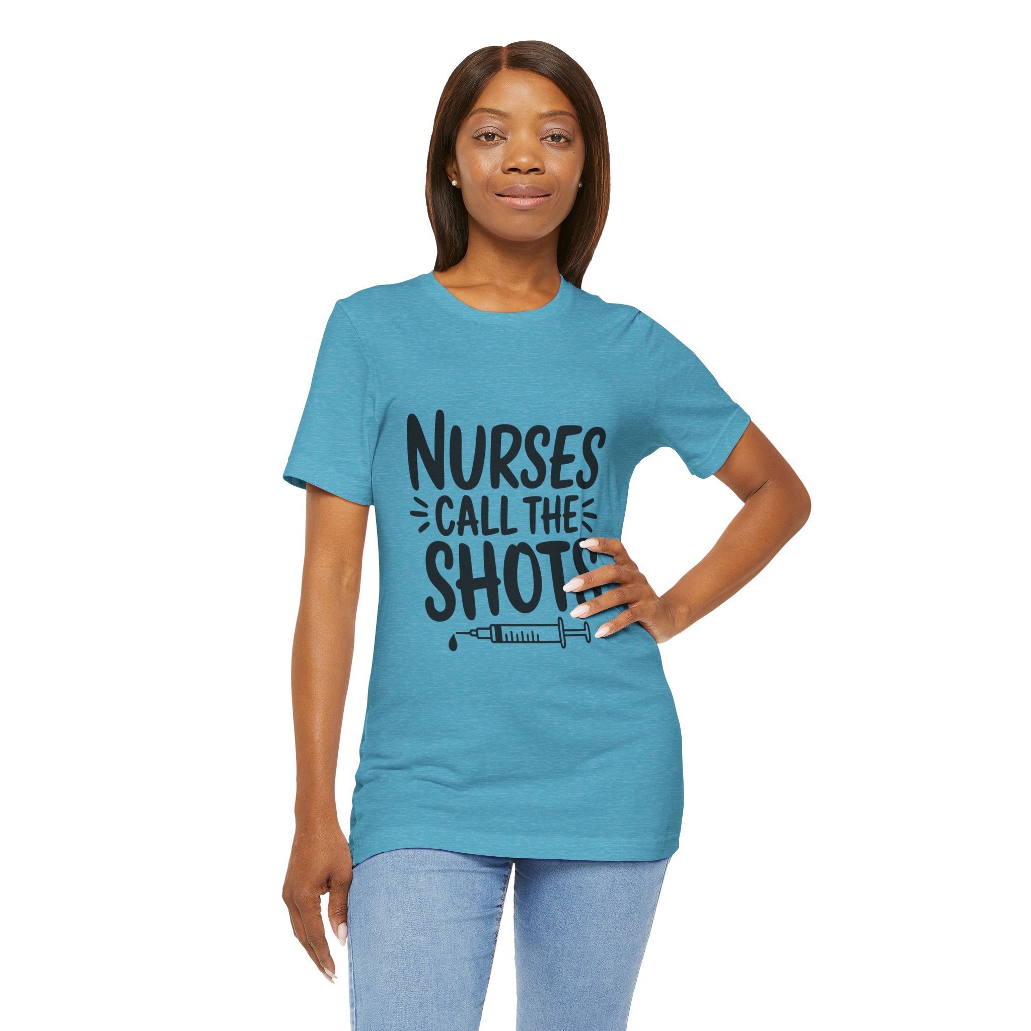 Nurses Call The Shots T‑Shirt — Funny Nurse Syringe Tee for Healthcare Workers