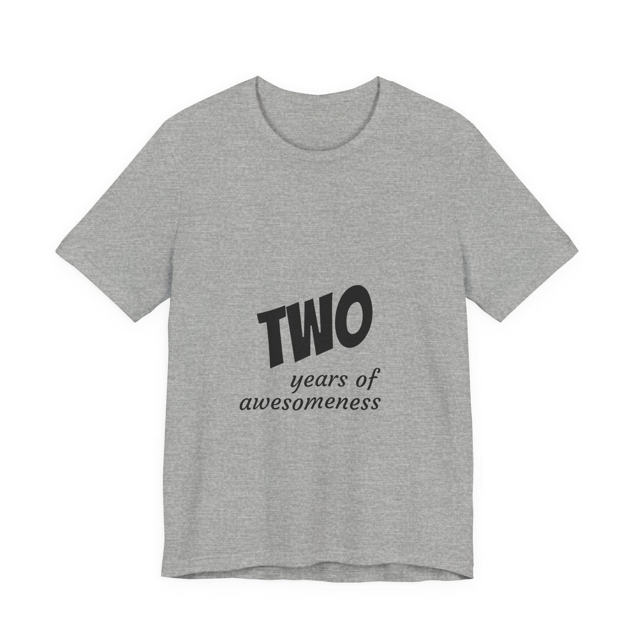 Toddler 2nd Birthday T-Shirt - "Two Years of Awesomeness" Celebration Tee