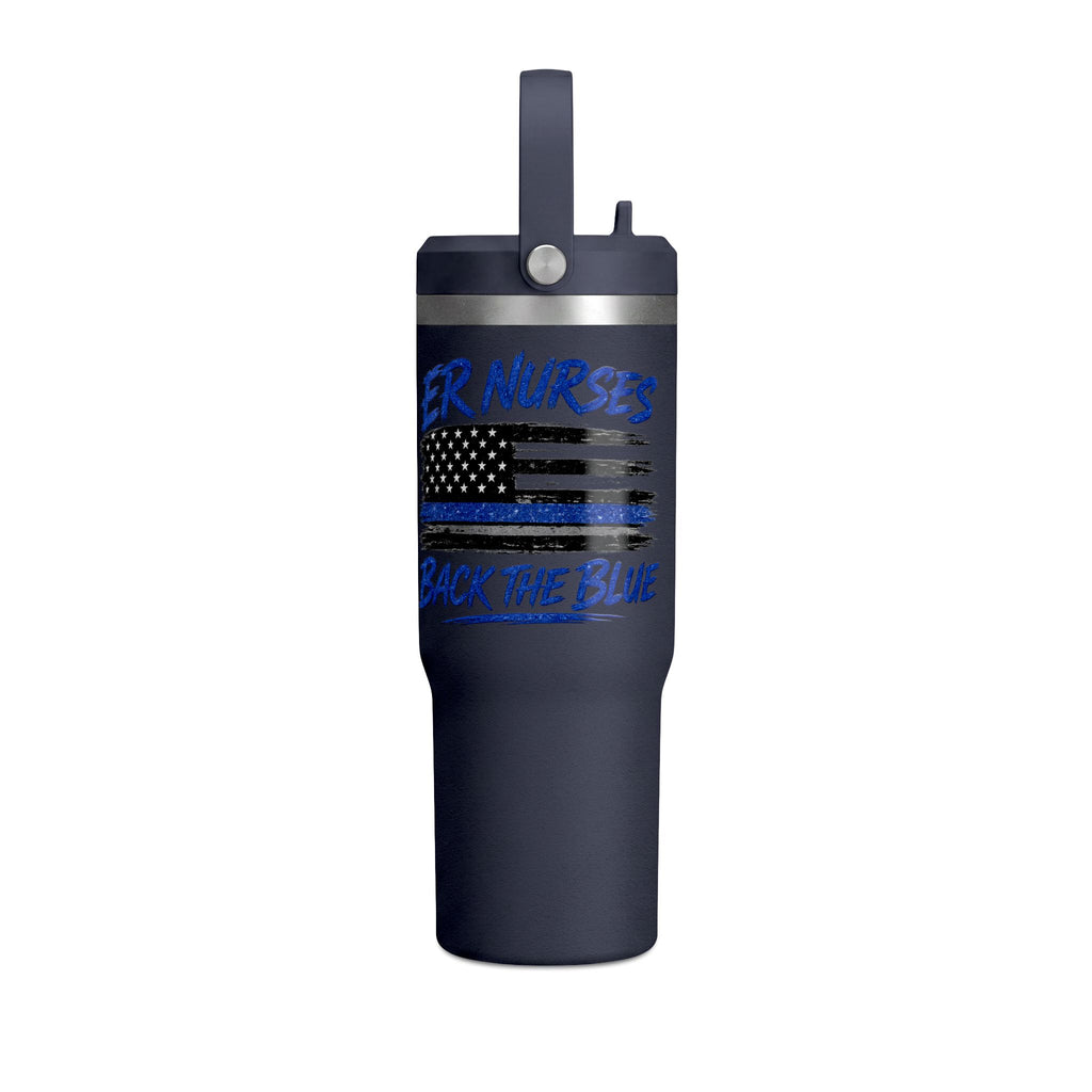 ER Nurses Back the Blue 32oz Nomad Tumbler