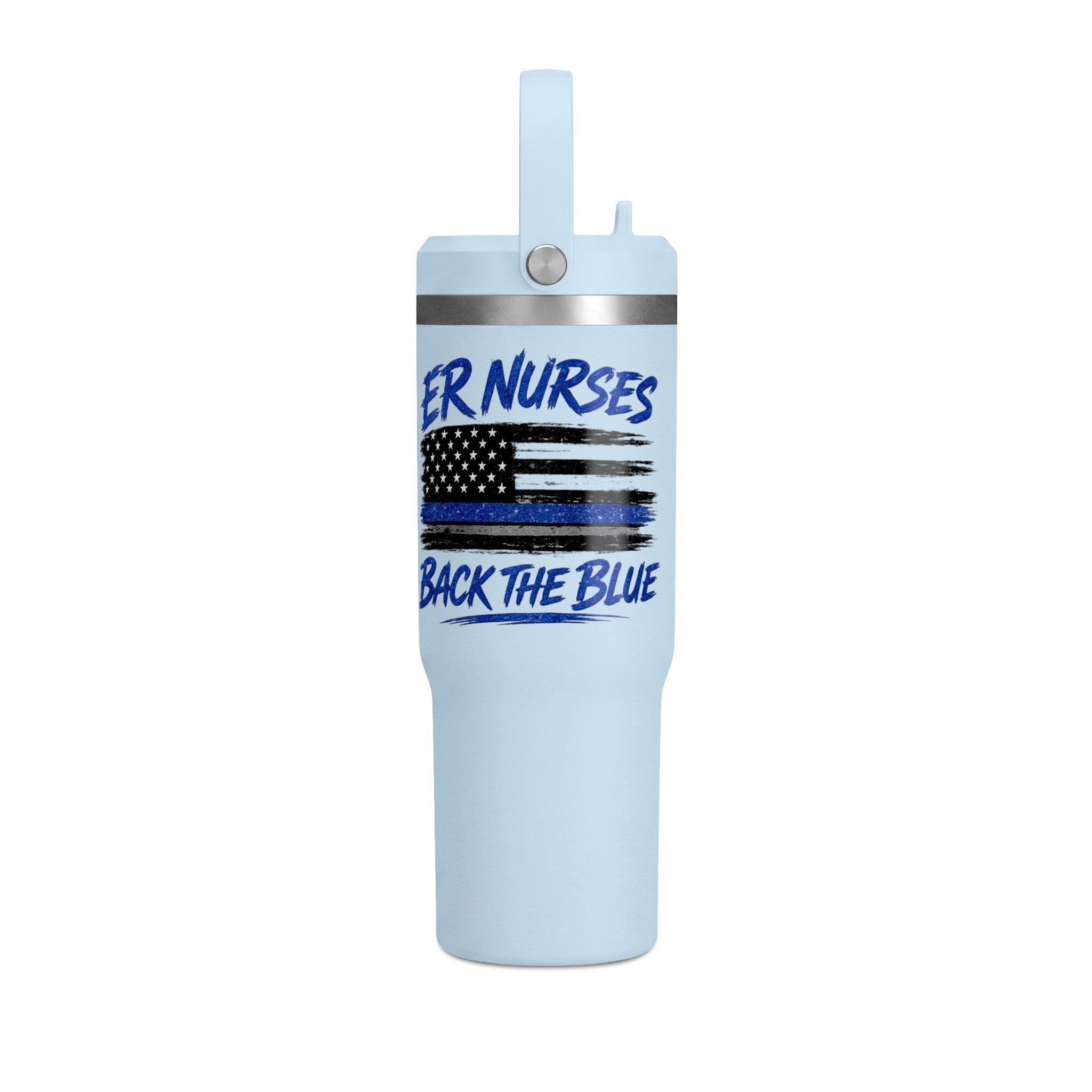 ER Nurses Back the Blue 32oz Nomad Tumbler