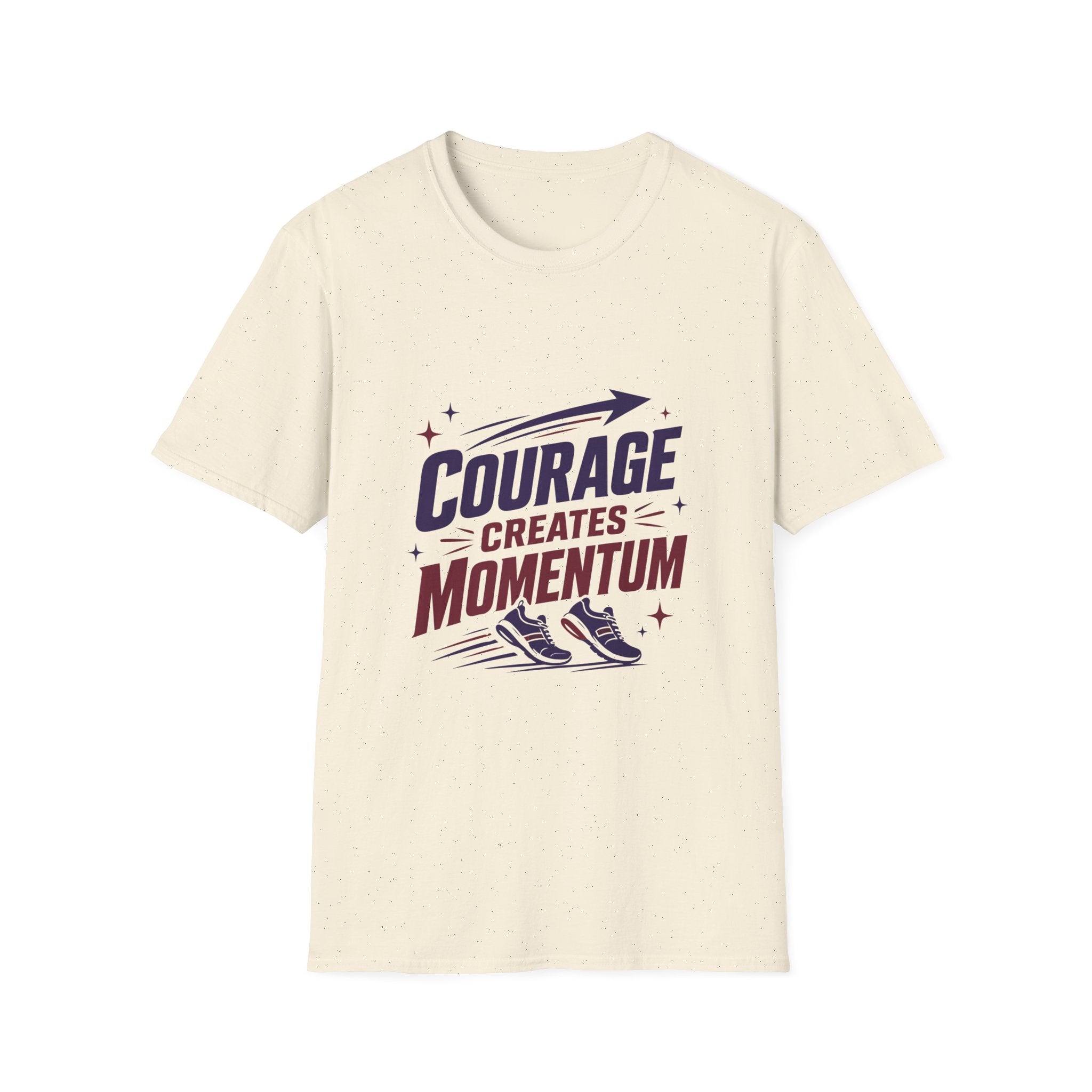 "Courage Creates Momentum" Inspirational Graphic Tee
