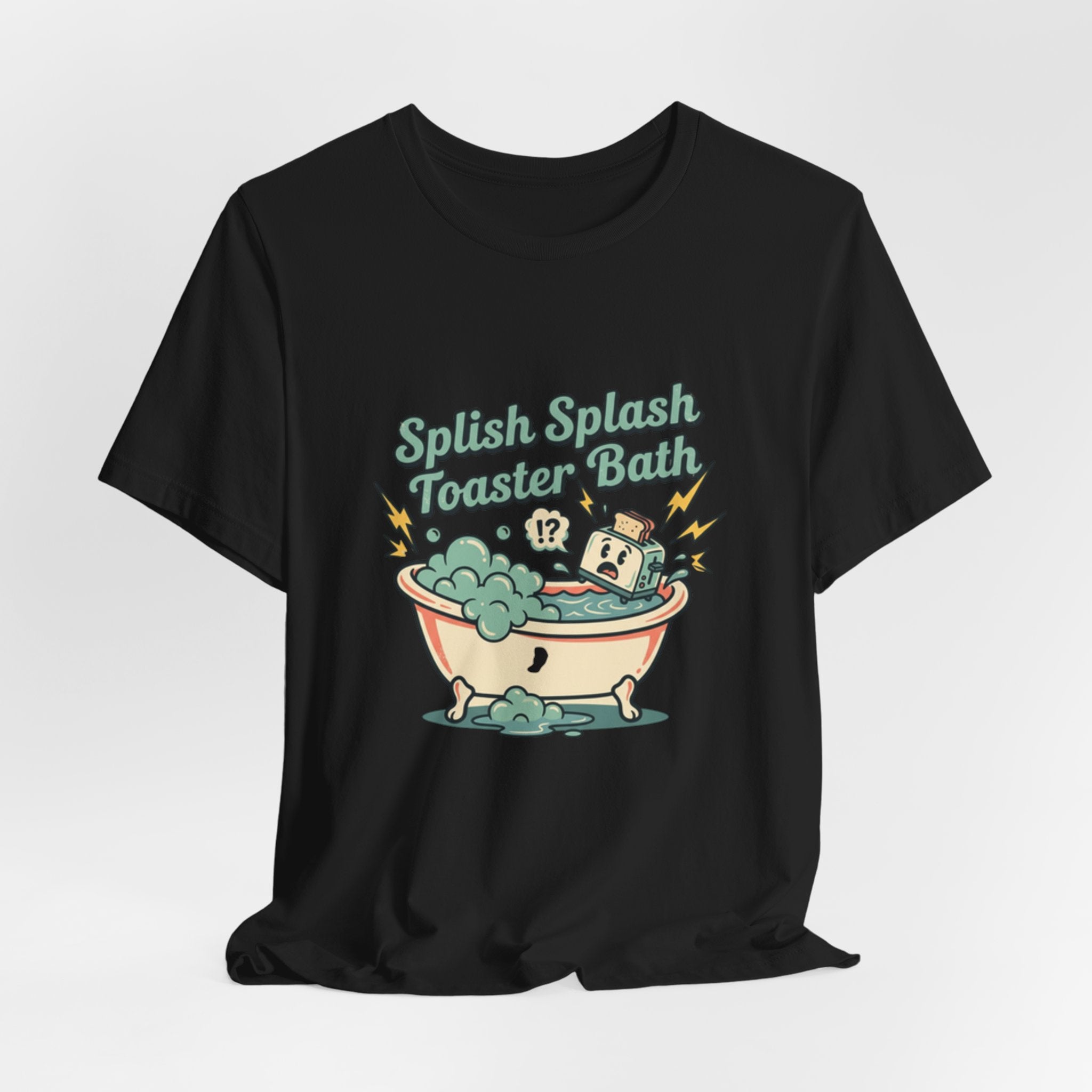 Toaster Bath Graphic Tee — Cute Kawaii Sink or Swim Cartoon Shirt