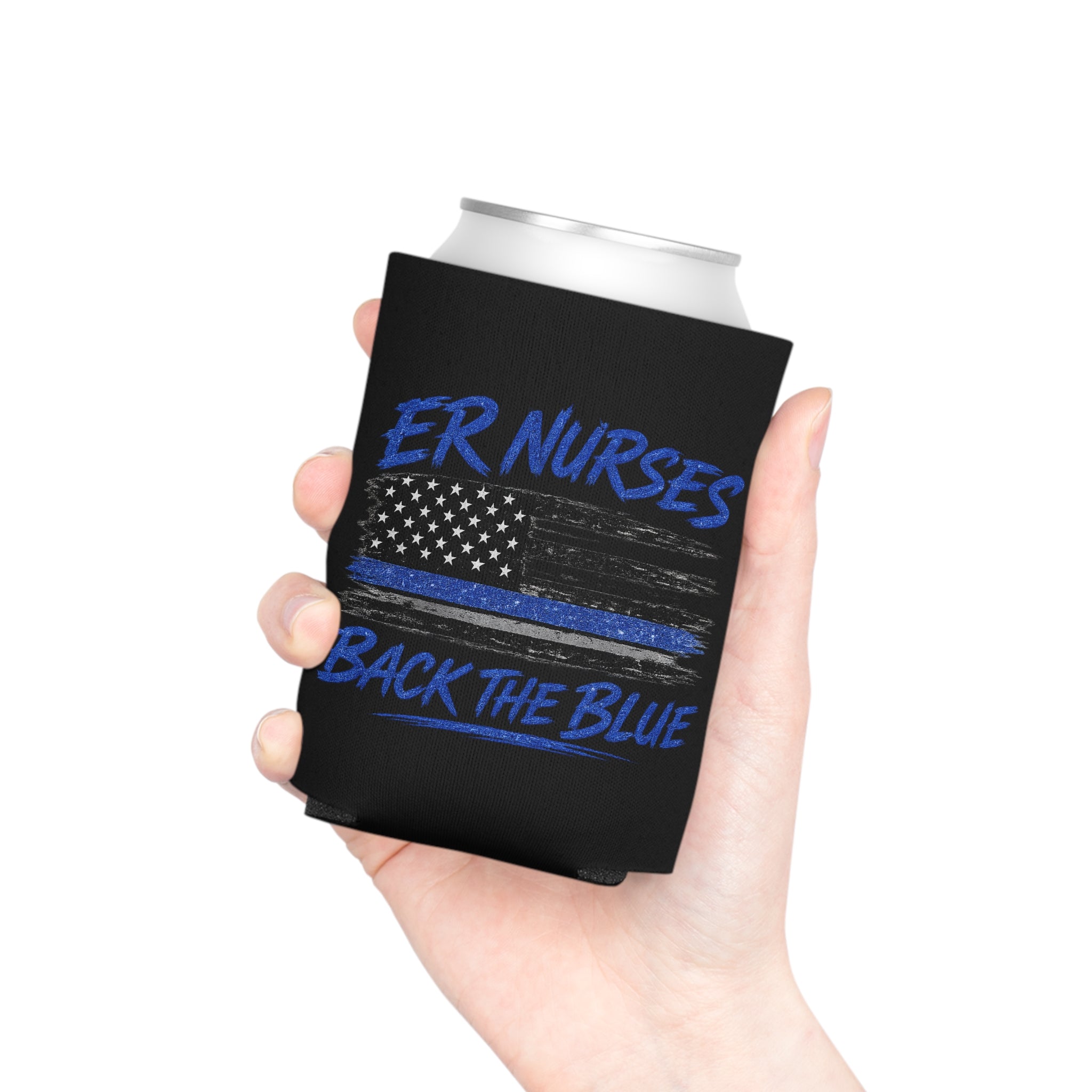 ER Nurses Back the Blue Koozie