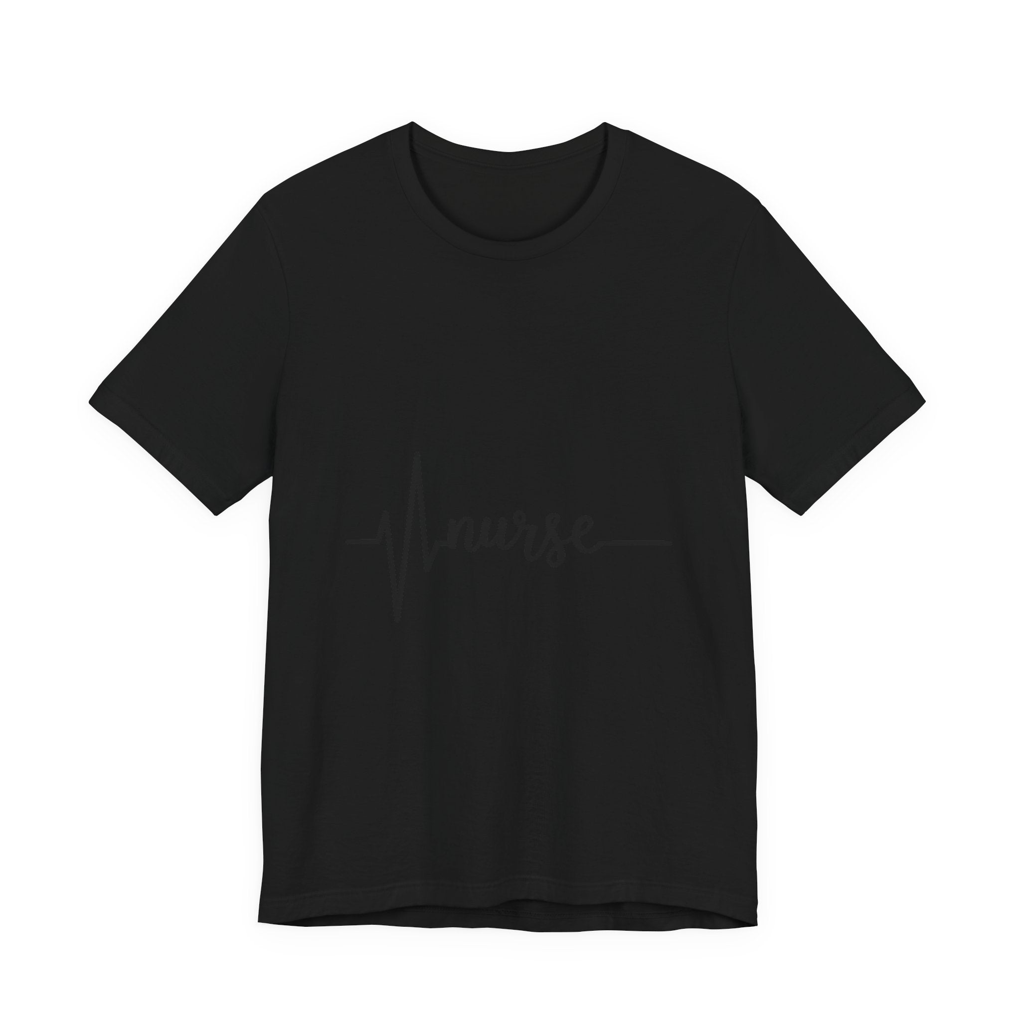 Nurse Heartbeat Tee — Simple Script Nurse T‑Shirt