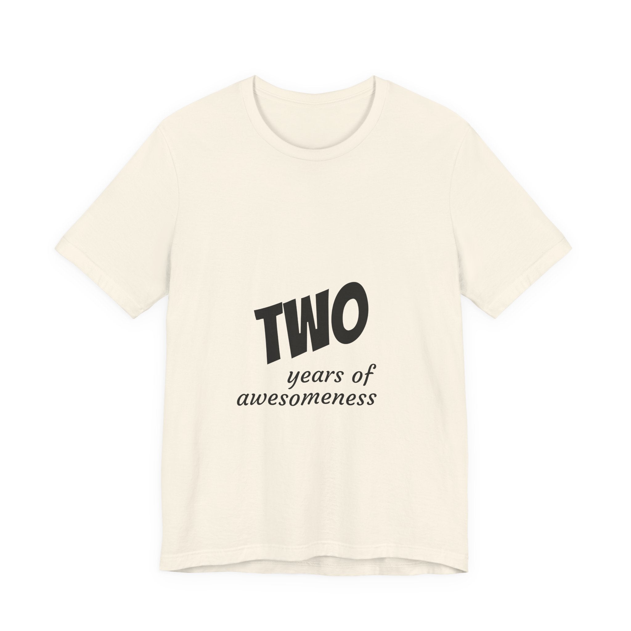 Toddler 2nd Birthday T-Shirt - "Two Years of Awesomeness" Celebration Tee