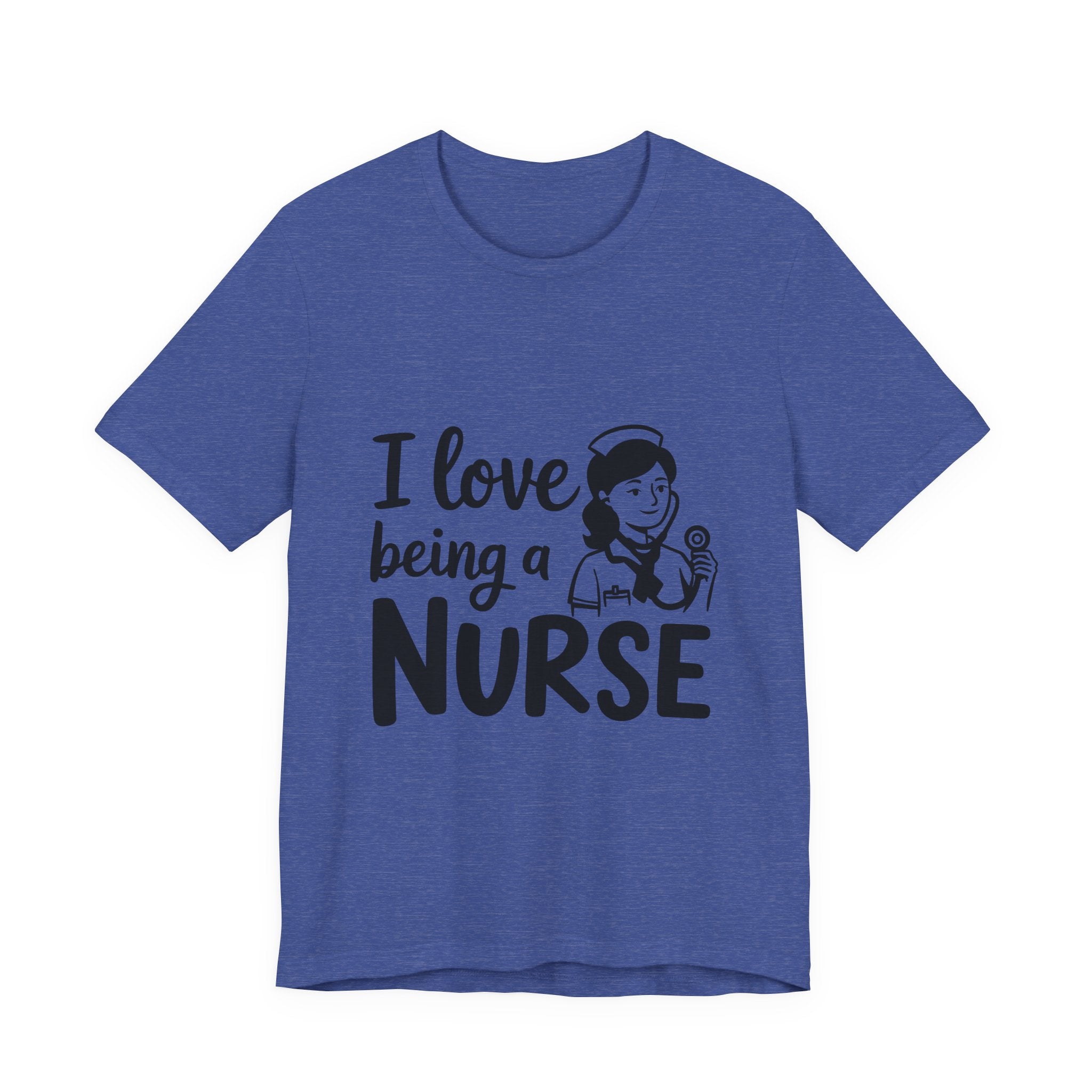 Nurse T-Shirt – "I Love Being a Nurse" Cute Retro Nurse Graphic Tee