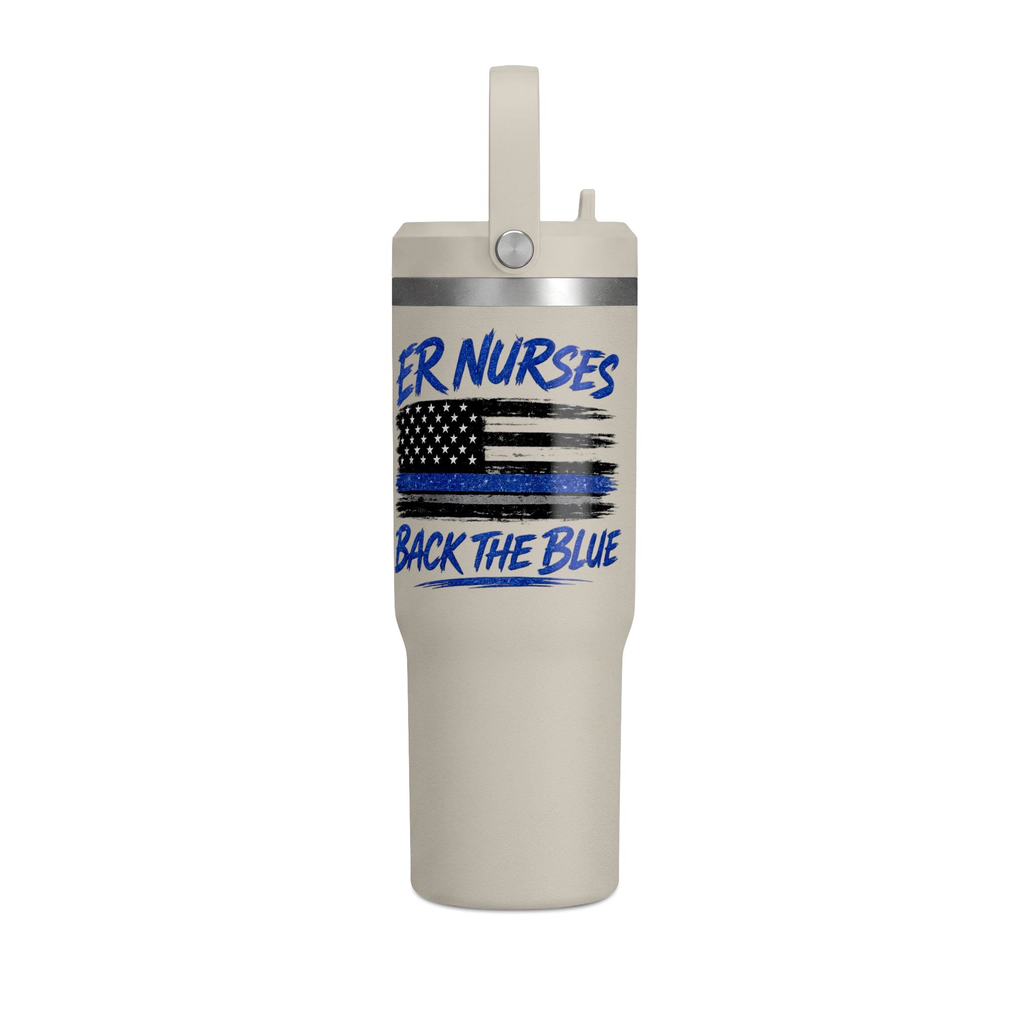 ER Nurses Back the Blue 32oz Nomad Tumbler