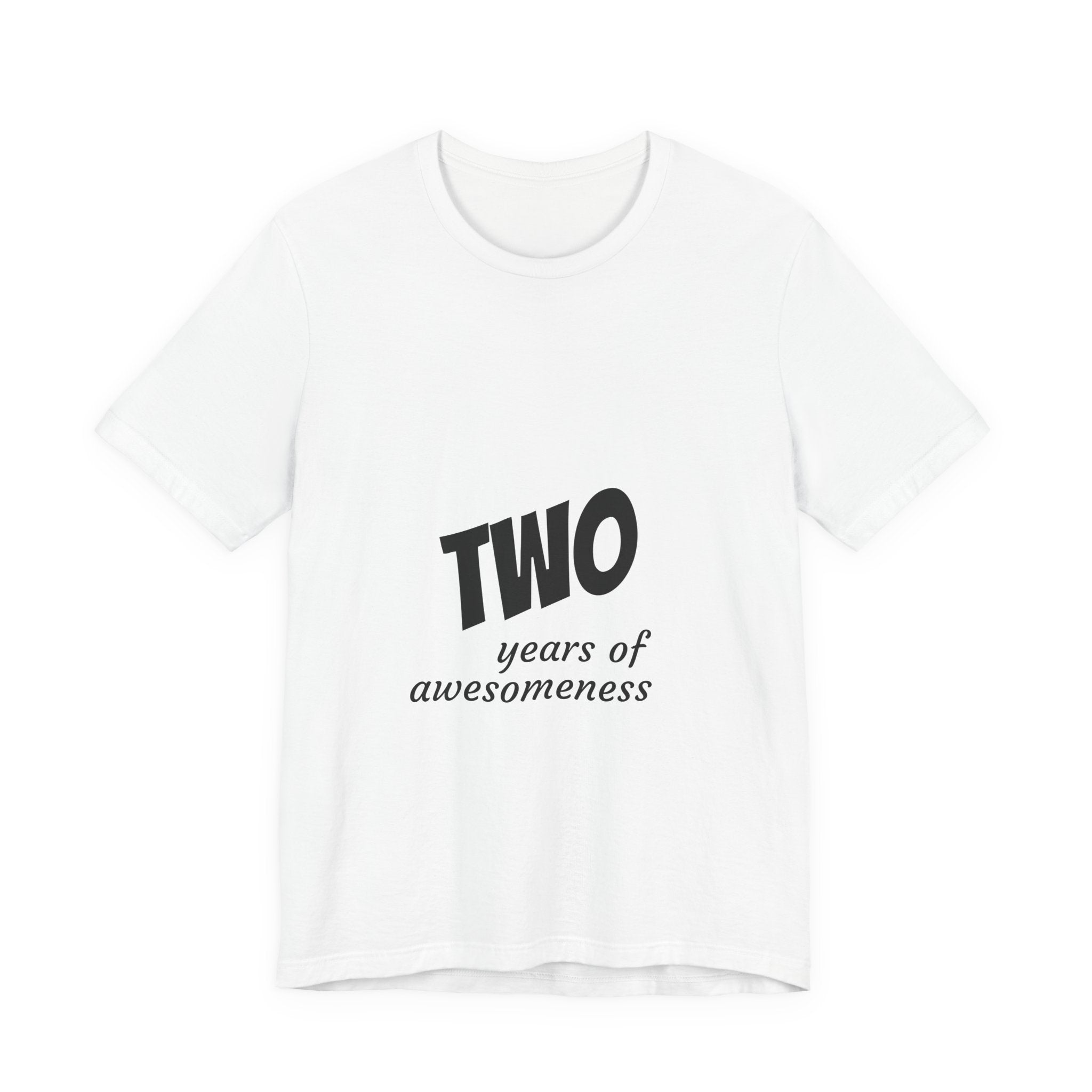 Toddler 2nd Birthday T-Shirt - "Two Years of Awesomeness" Celebration Tee