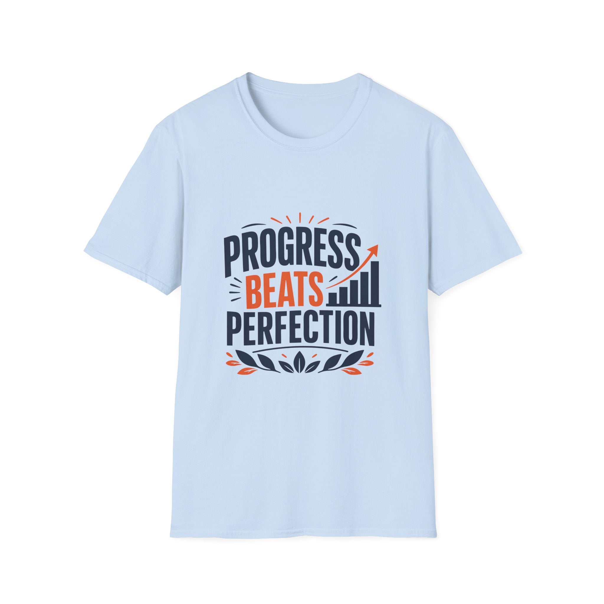 Progress Beats Perfection T-Shirt — Motivational Fitness & Growth Tee