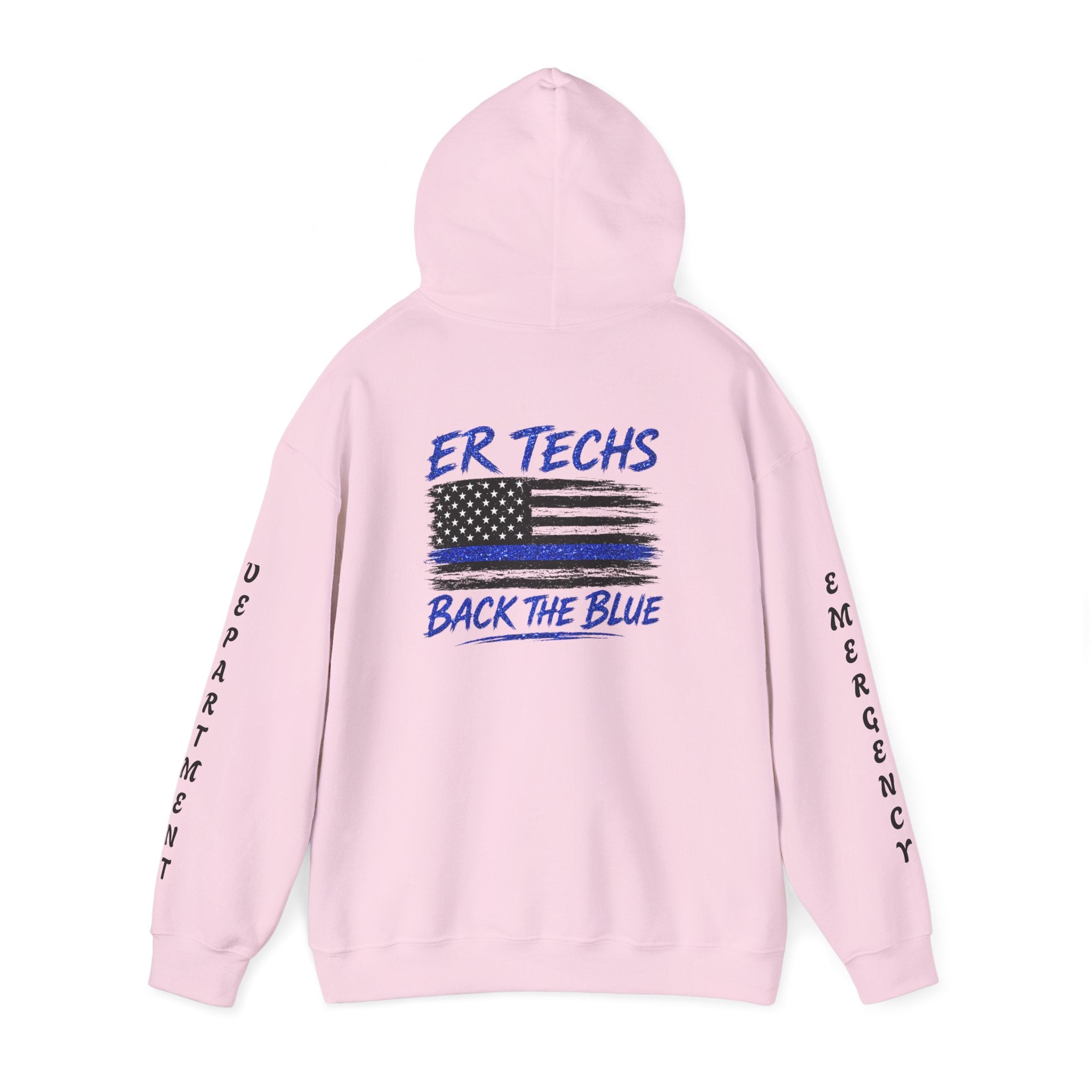 ER Techs Back the Blue Hoodie