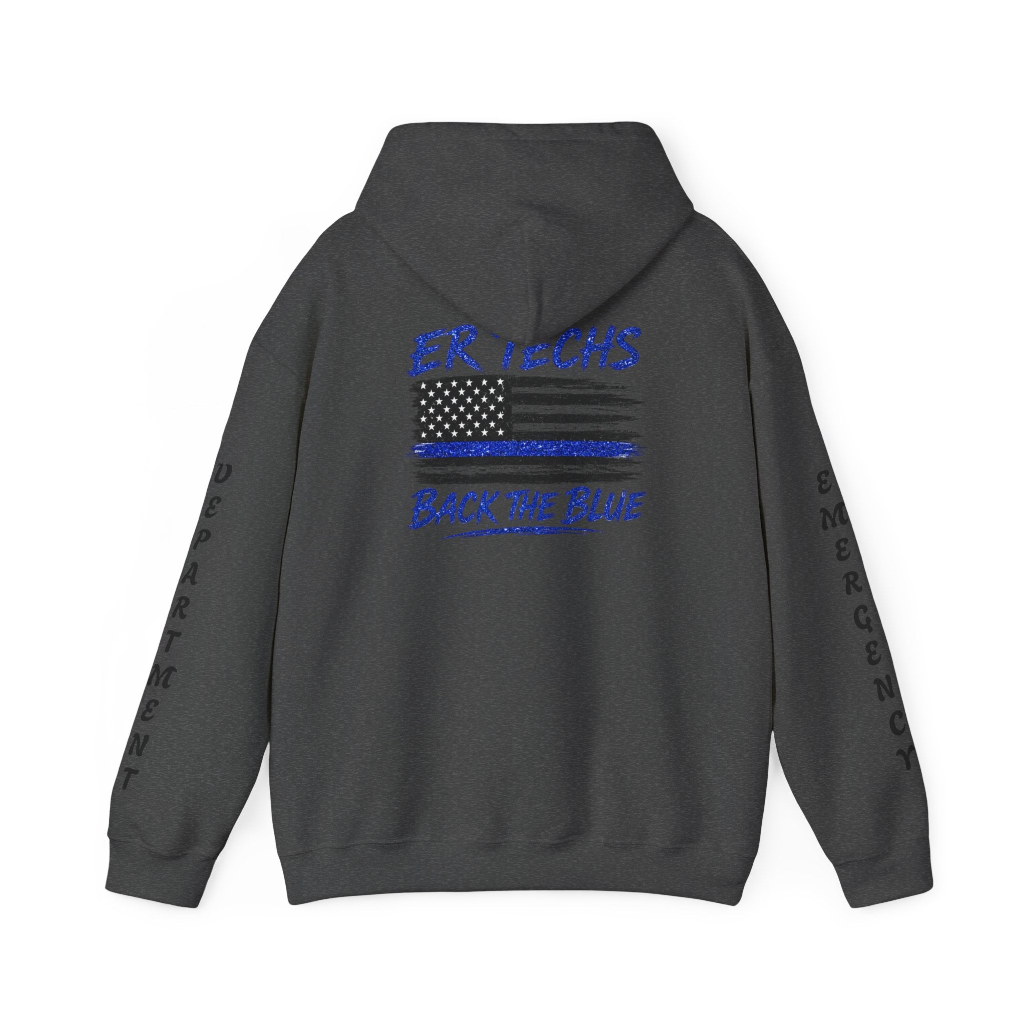 ER Techs Back the Blue Hoodie