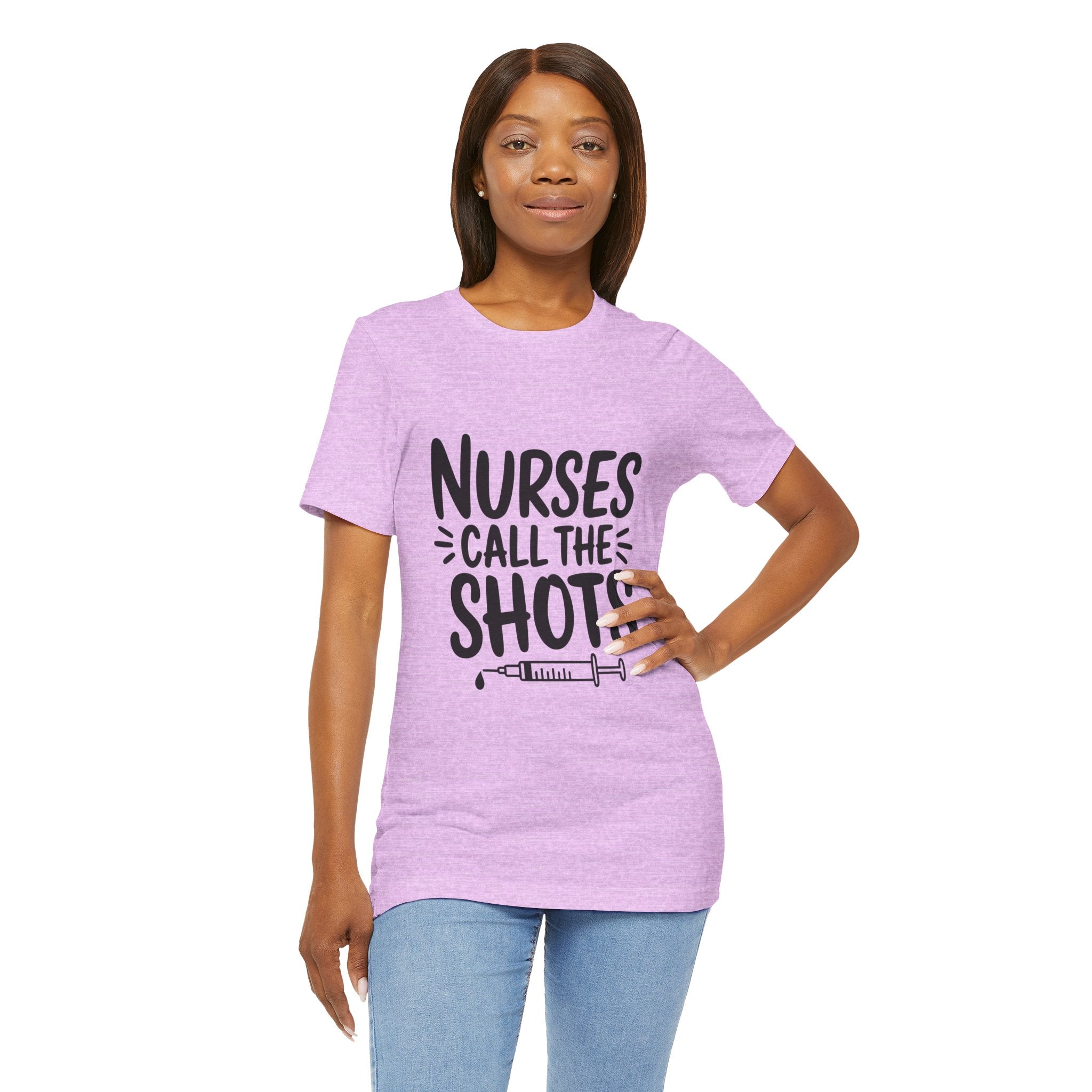 Nurses Call The Shots T‑Shirt — Funny Nurse Syringe Tee for Healthcare Workers
