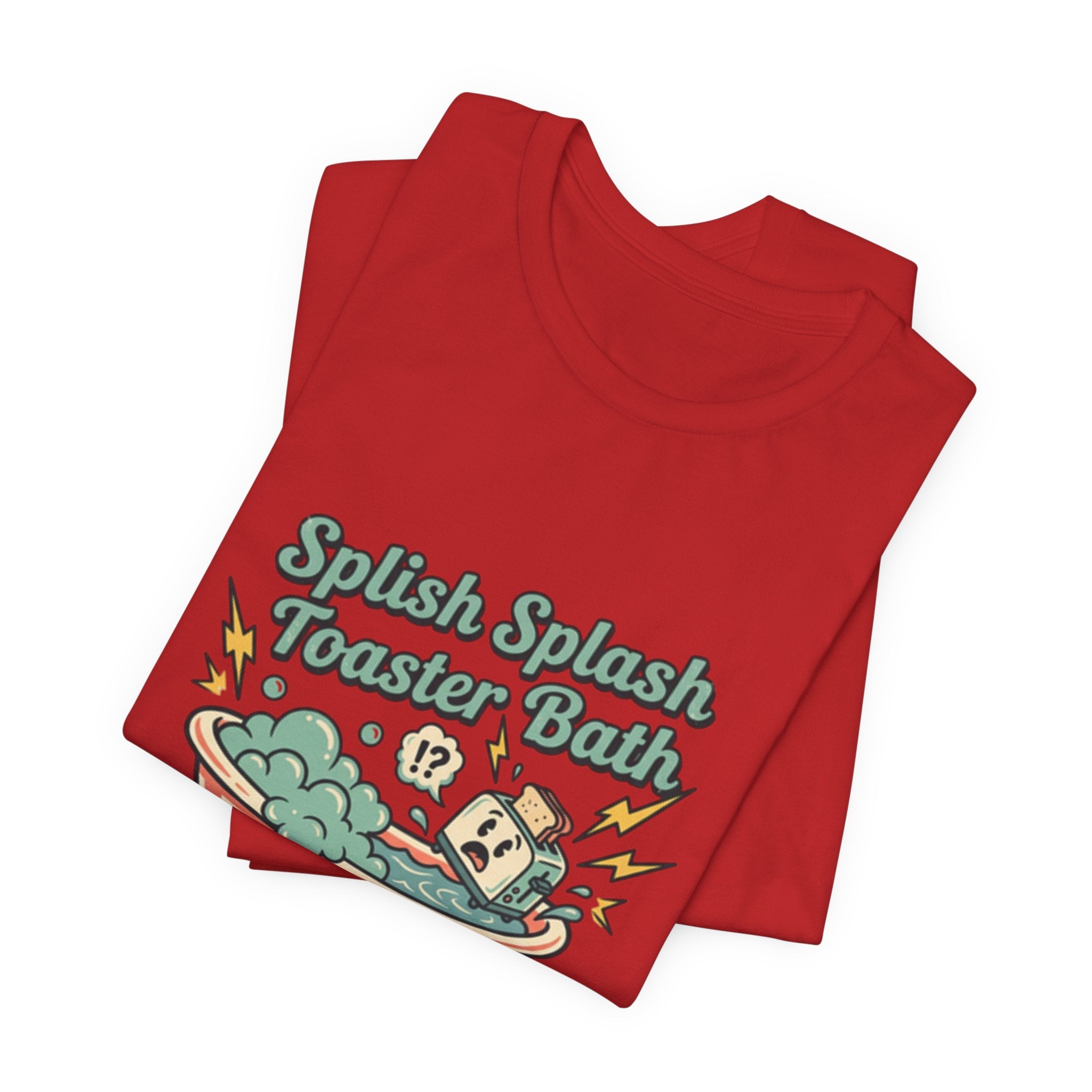 Toaster Bath Graphic Tee — Cute Kawaii Sink or Swim Cartoon Shirt