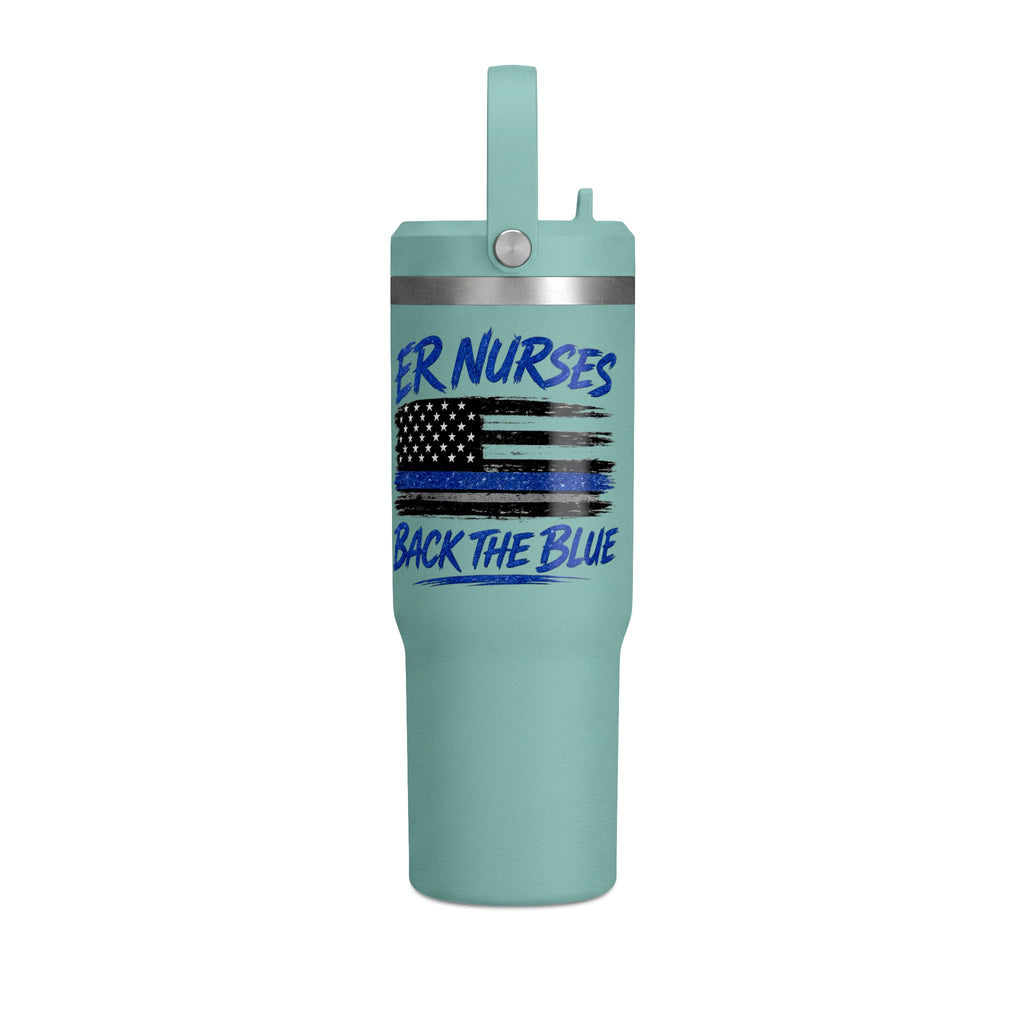 ER Nurses Back the Blue 32oz Nomad Tumbler