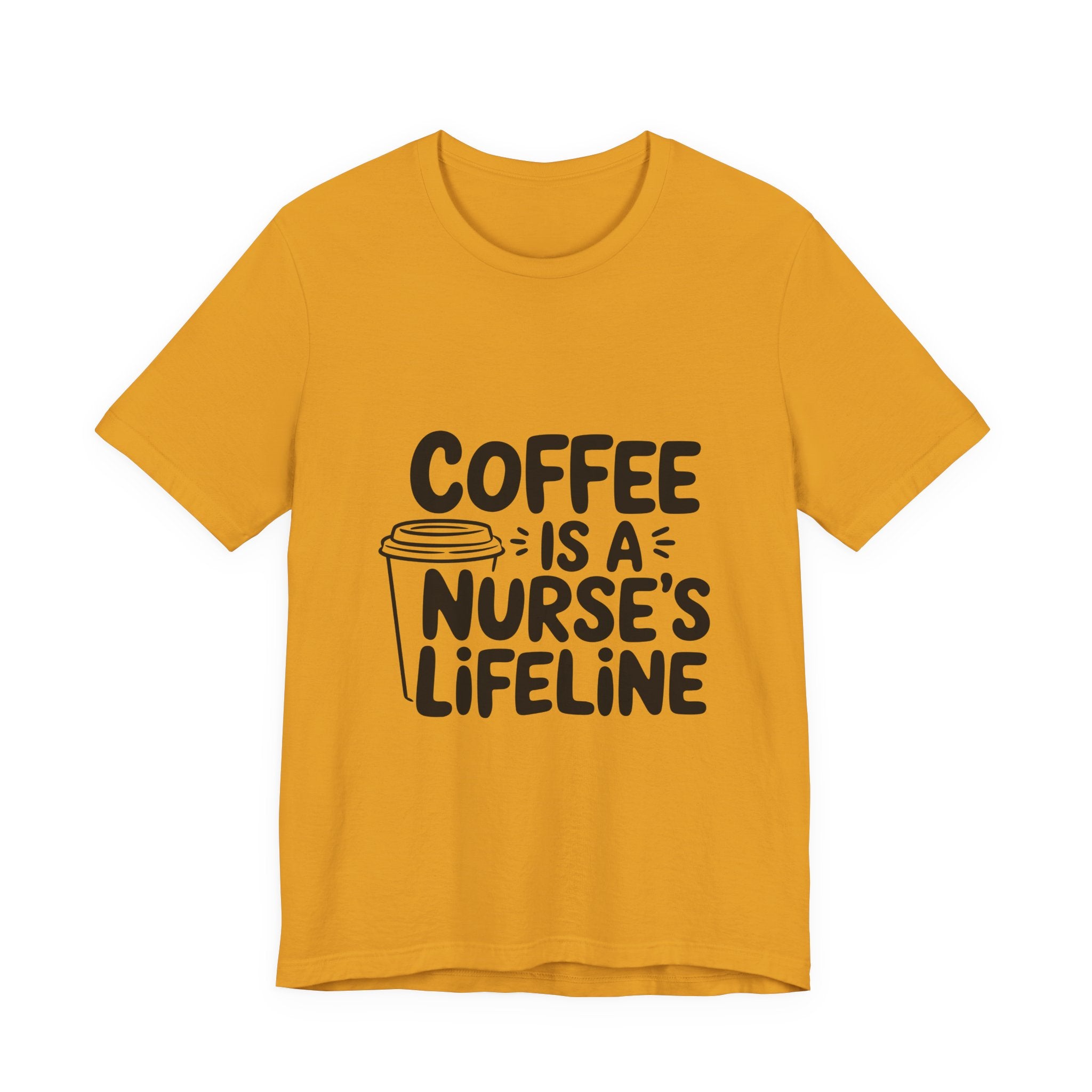 "Coffee Is a Nurse's Lifeline" Short Sleeve Shirt