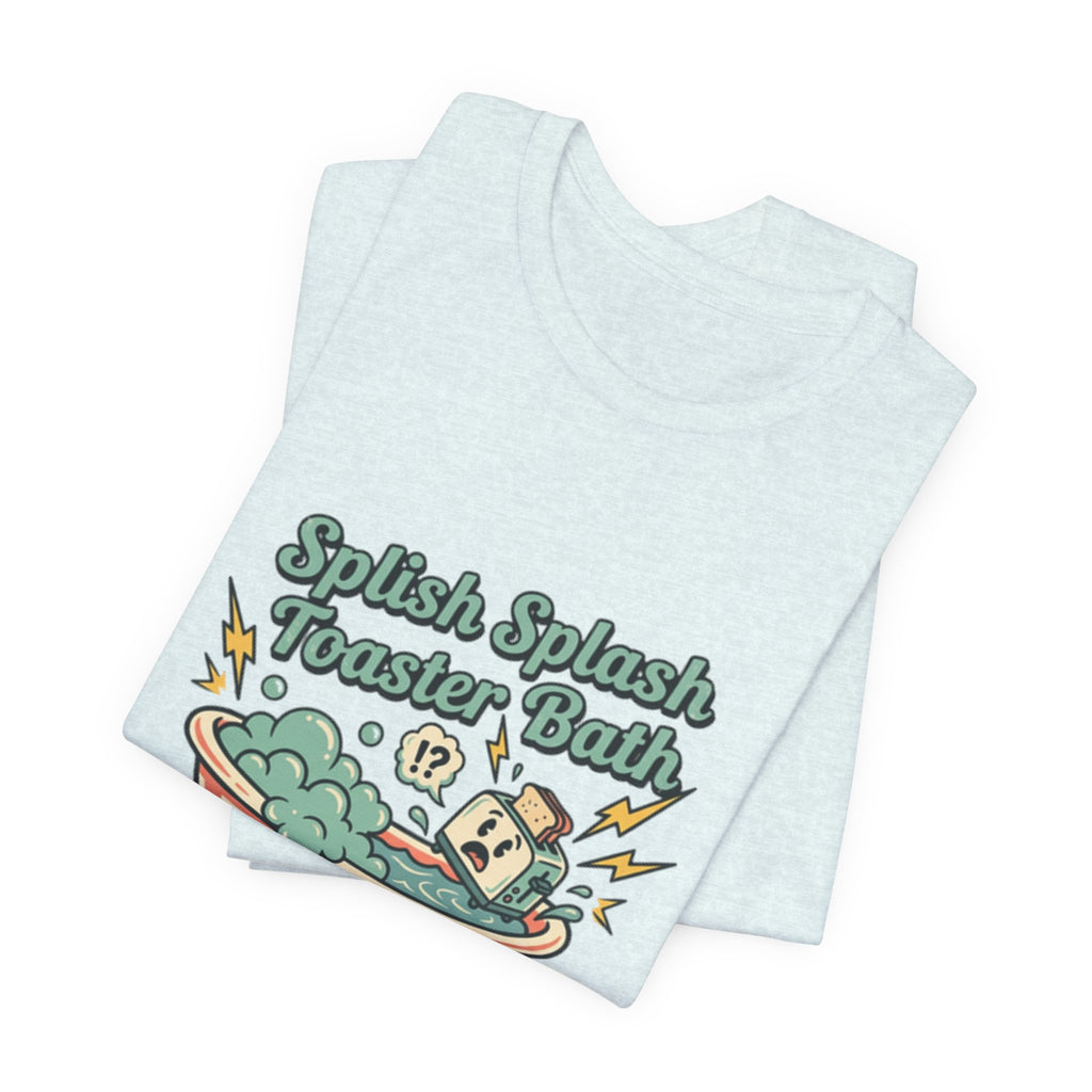 Toaster Bath Graphic Tee — Cute Kawaii Sink or Swim Cartoon Shirt
