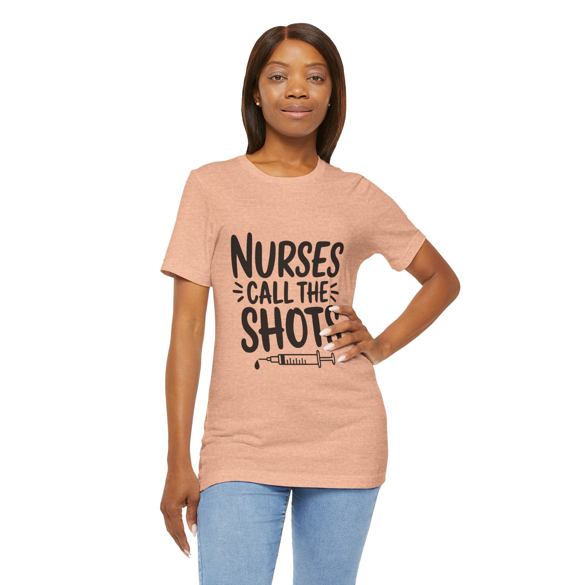 Nurses Call The Shots T‑Shirt — Funny Nurse Syringe Tee for Healthcare Workers