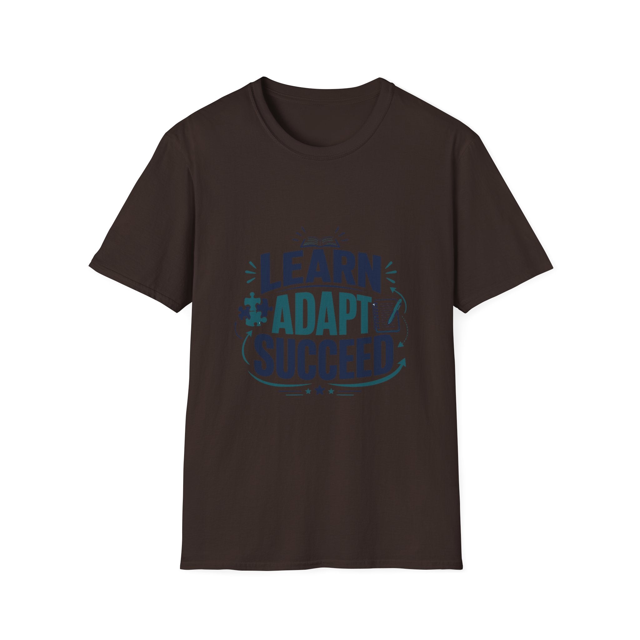 Learn Adapt Succeed T-Shirt — Motivational Education Graphic Tee