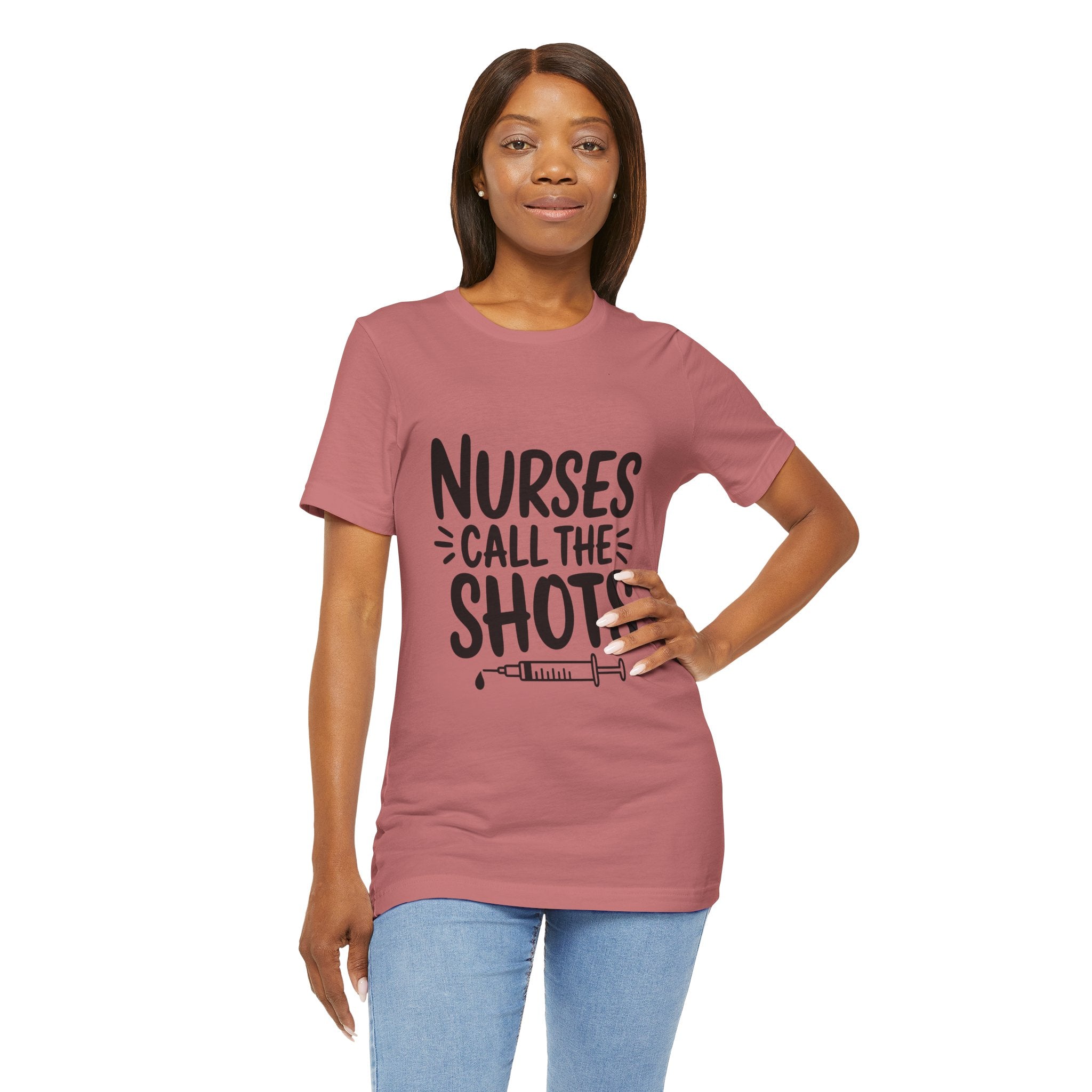 Nurses Call The Shots T‑Shirt — Funny Nurse Syringe Tee for Healthcare Workers