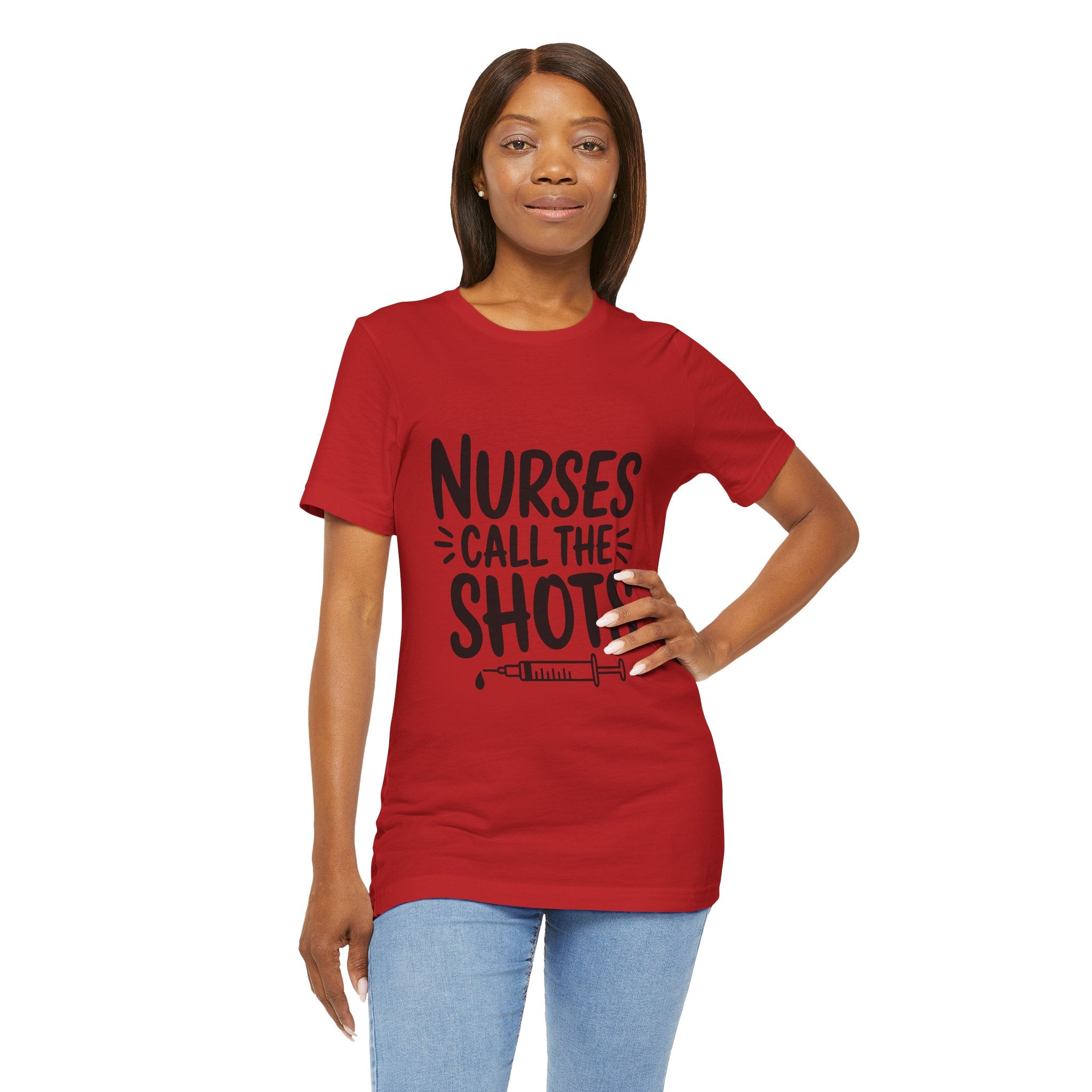 Nurses Call The Shots T‑Shirt — Funny Nurse Syringe Tee for Healthcare Workers