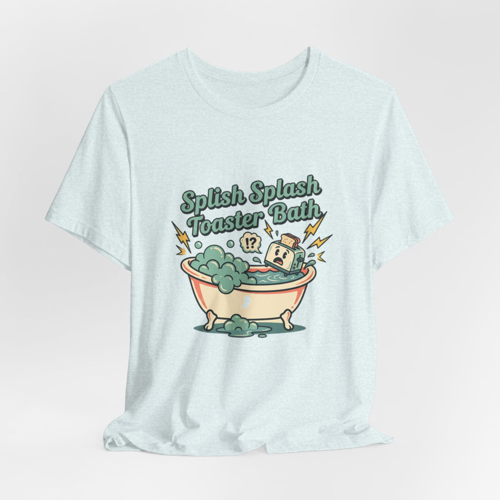 Toaster Bath Graphic Tee — Cute Kawaii Sink or Swim Cartoon Shirt