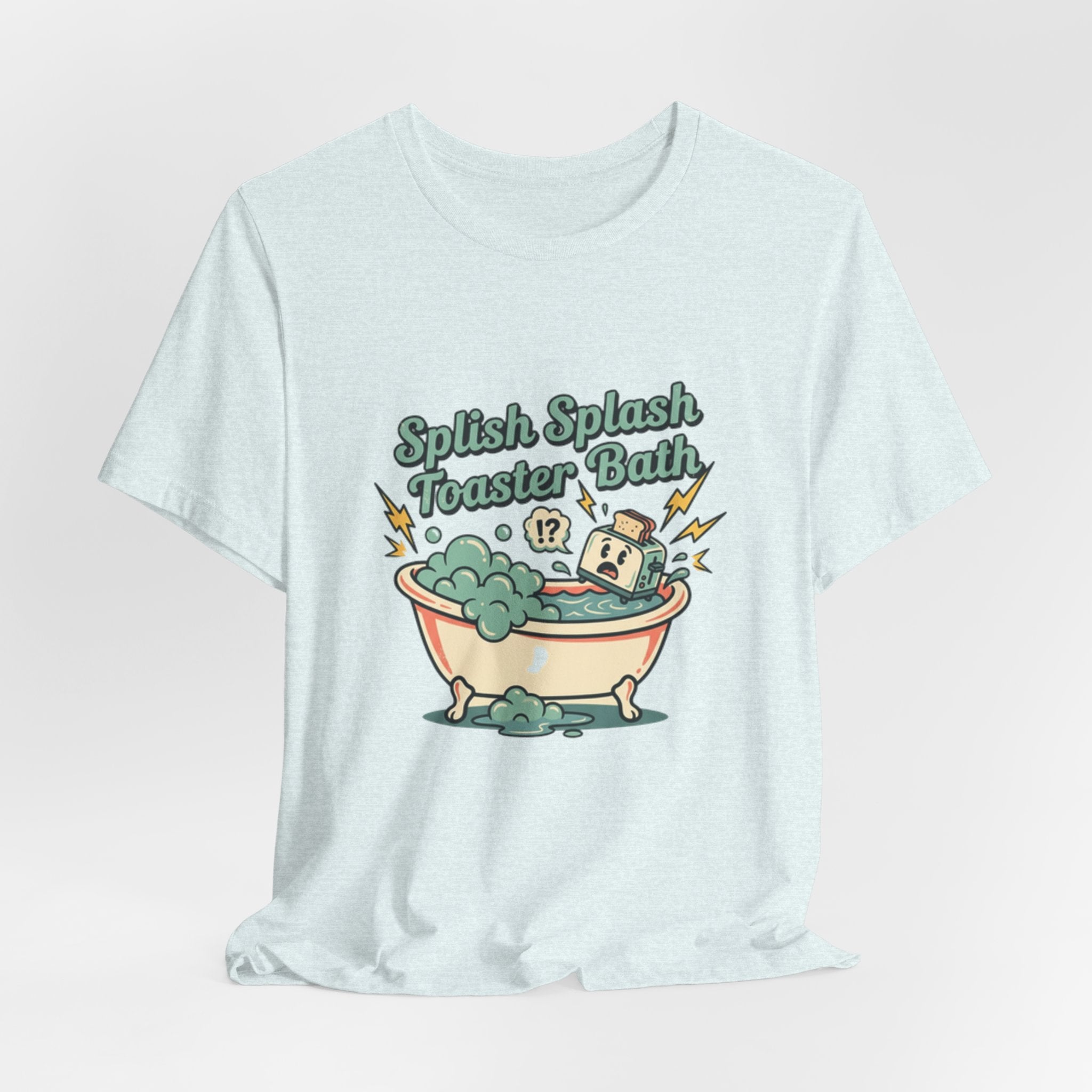 Toaster Bath Graphic Tee — Cute Kawaii Sink or Swim Cartoon Shirt