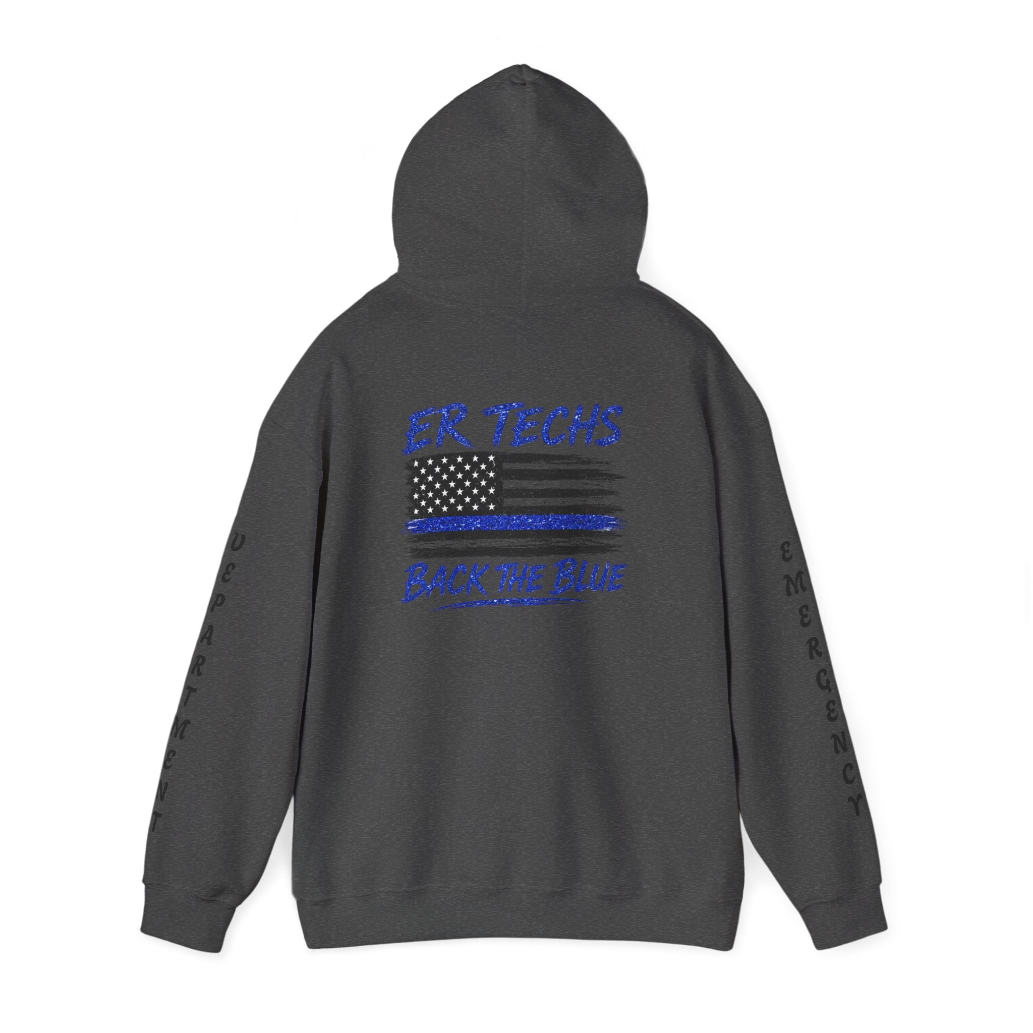 ER Techs Back the Blue Hoodie