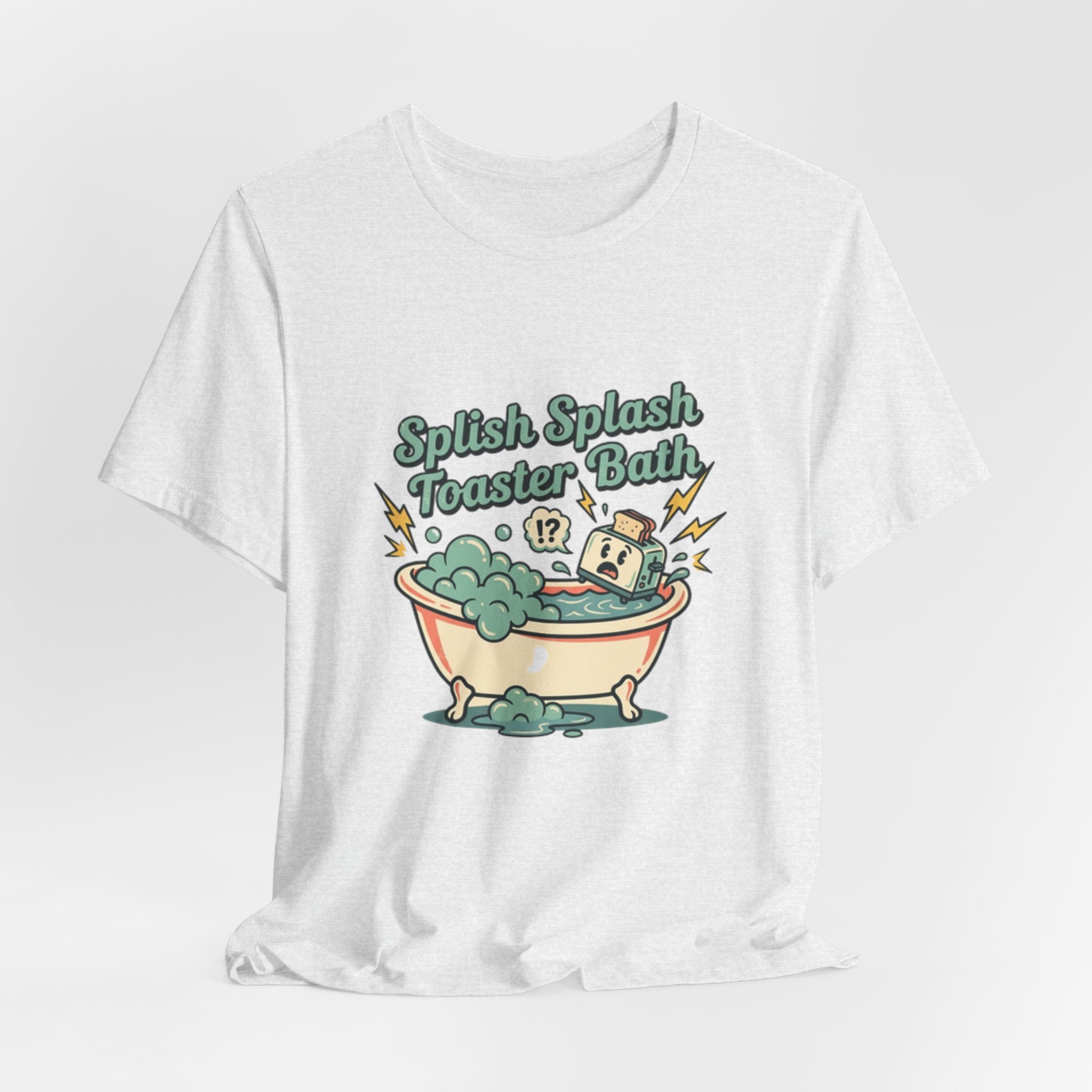 Toaster Bath Graphic Tee — Cute Kawaii Sink or Swim Cartoon Shirt