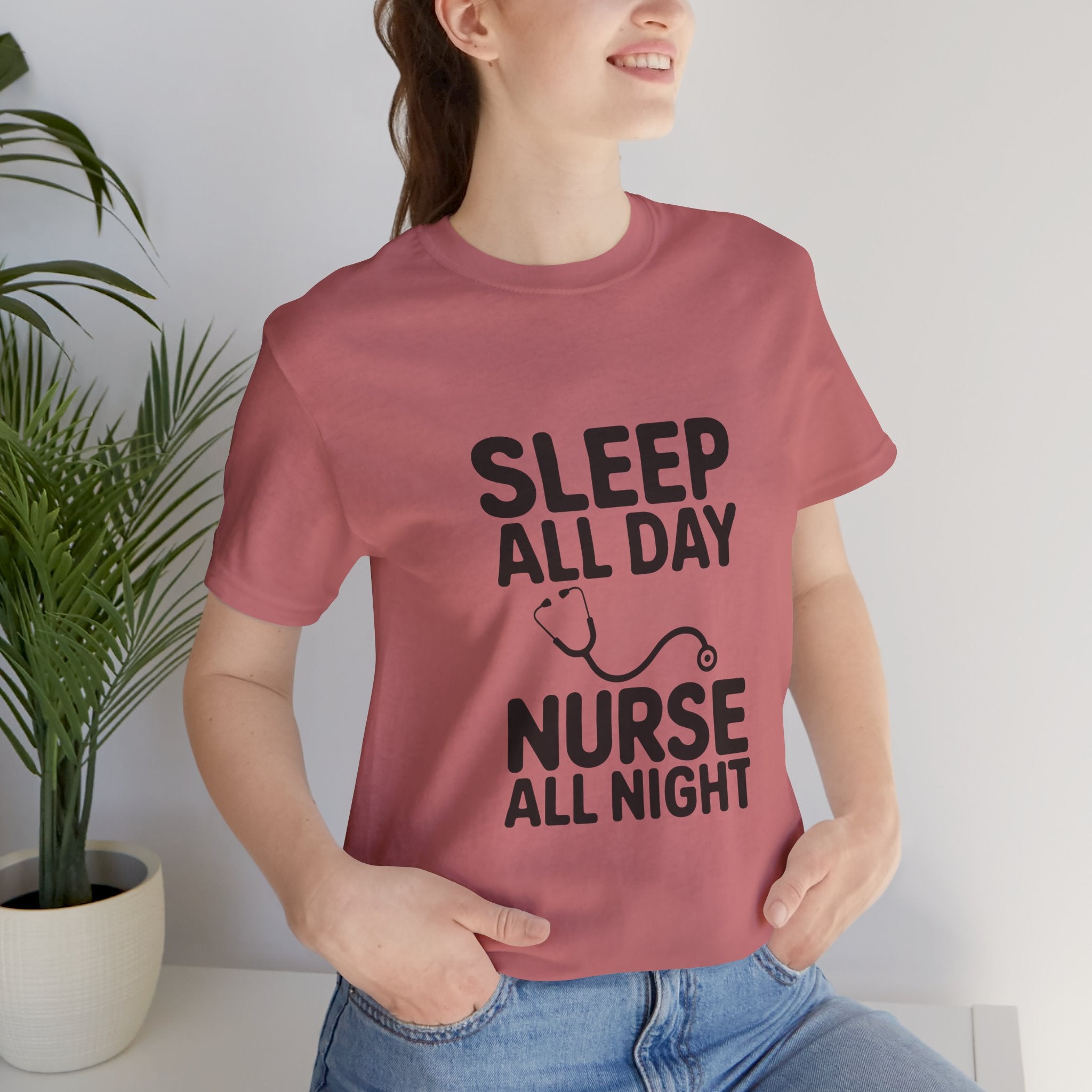'Sleep All Day, Nurse All Night' T-Shirt