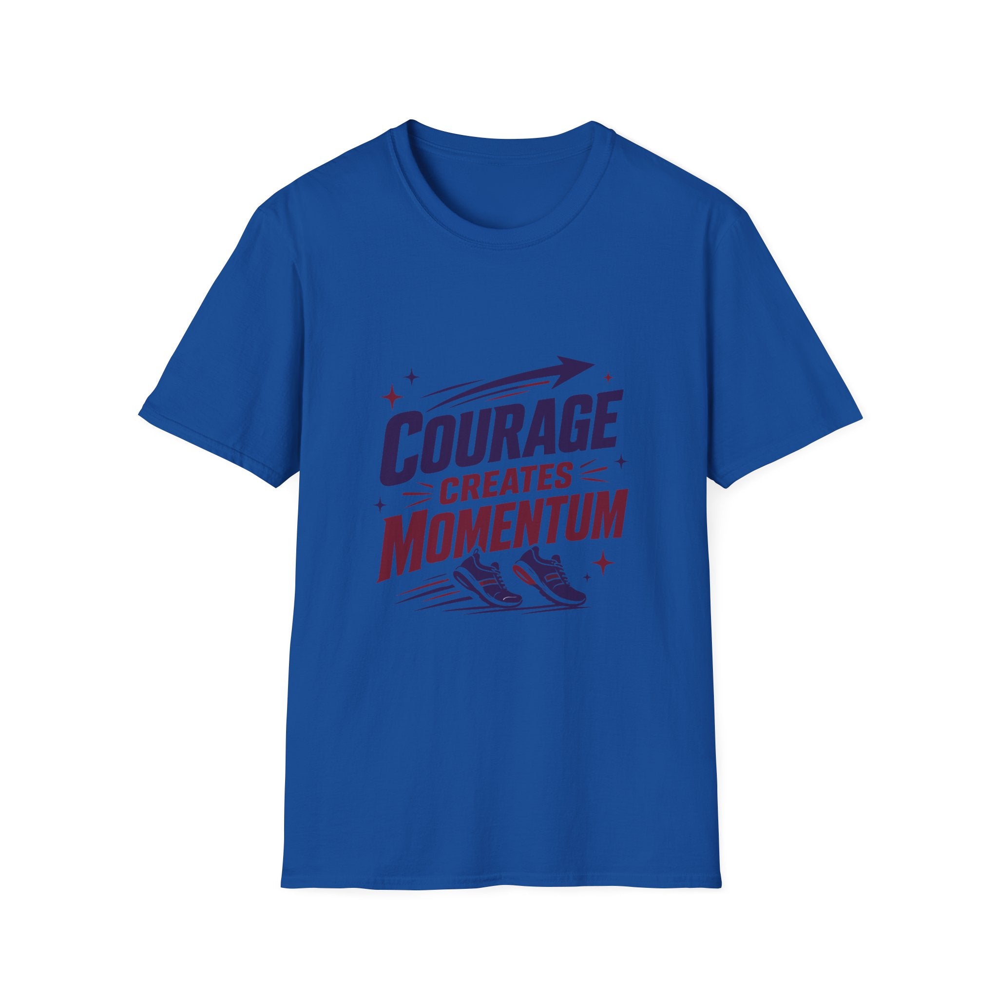 "Courage Creates Momentum" Inspirational Graphic Tee