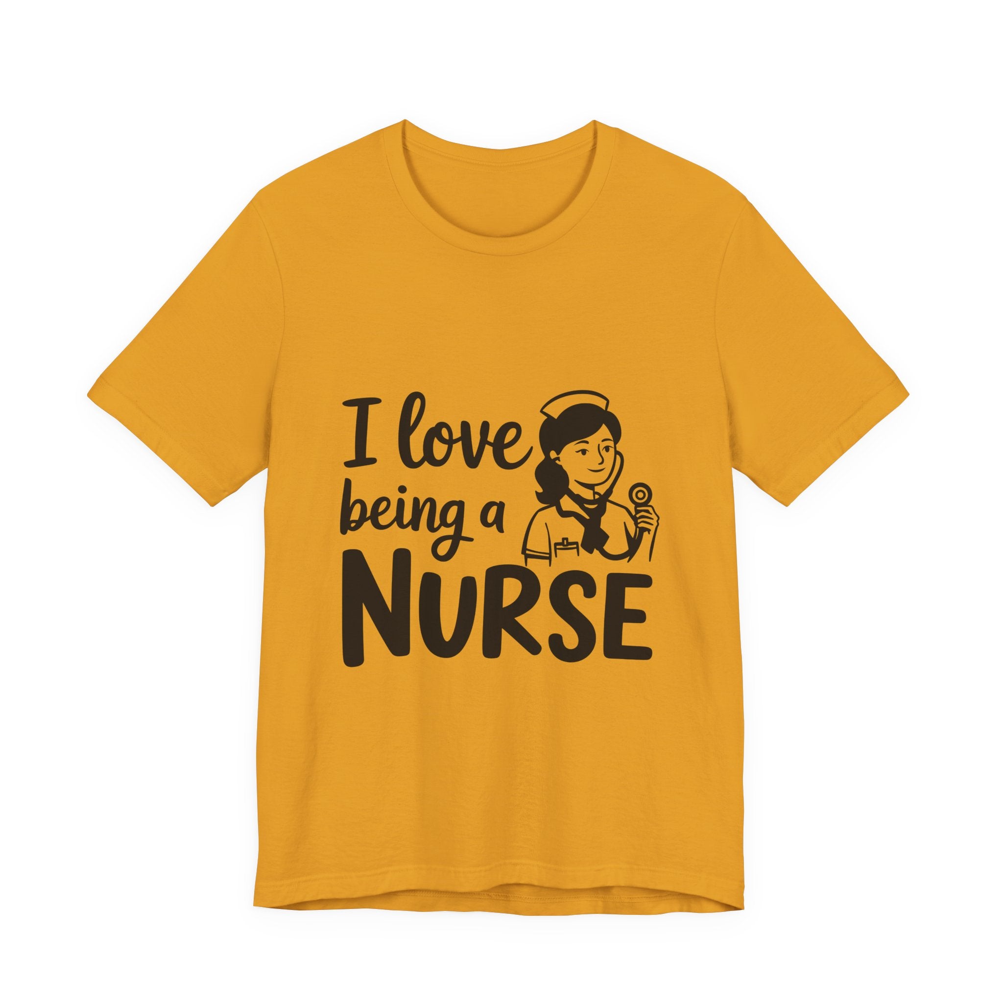 Nurse T-Shirt – "I Love Being a Nurse" Cute Retro Nurse Graphic Tee