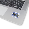 Back the Blue Flag Sticker — ER Techs Police Support Kiss-Cut Sticker