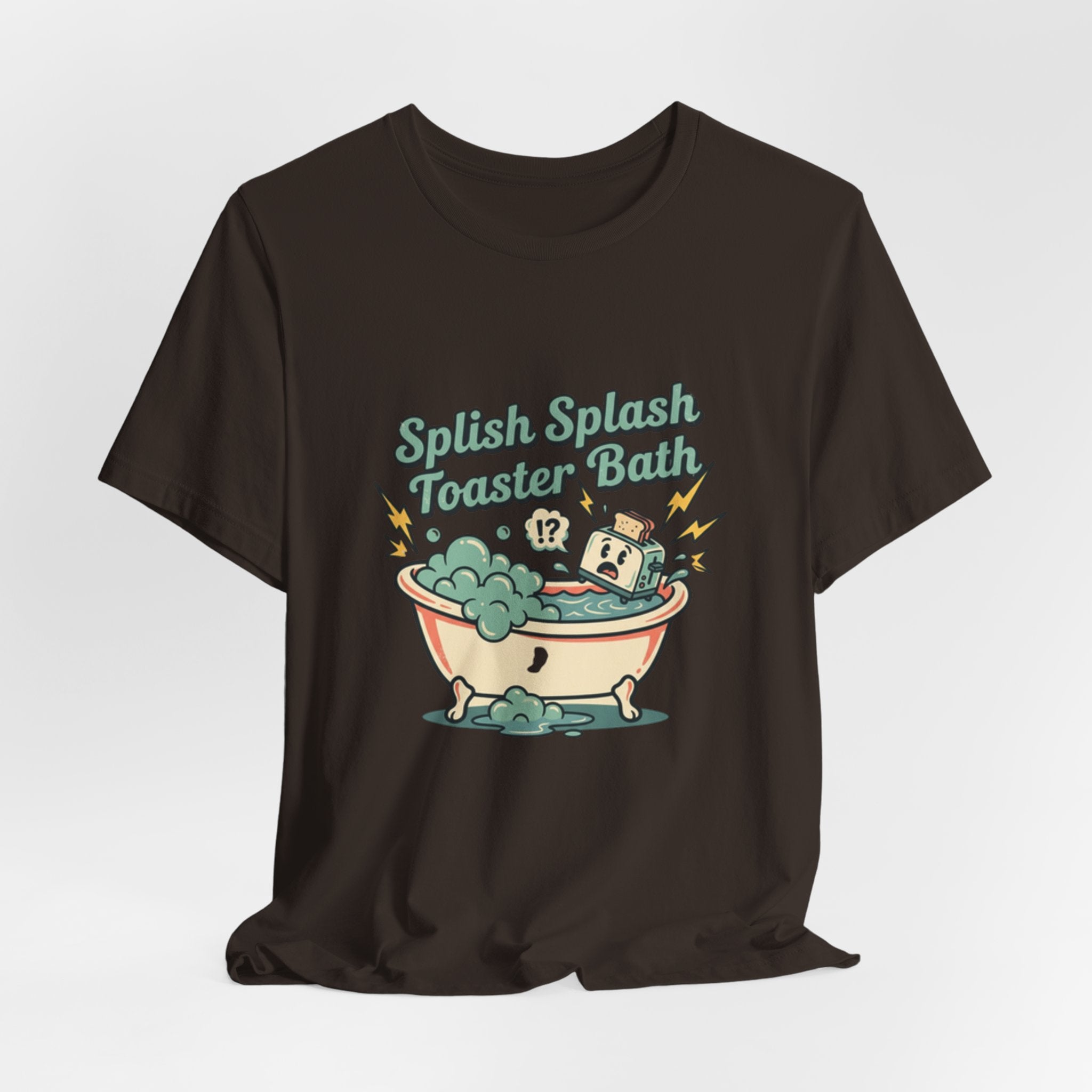Toaster Bath Graphic Tee — Cute Kawaii Sink or Swim Cartoon Shirt
