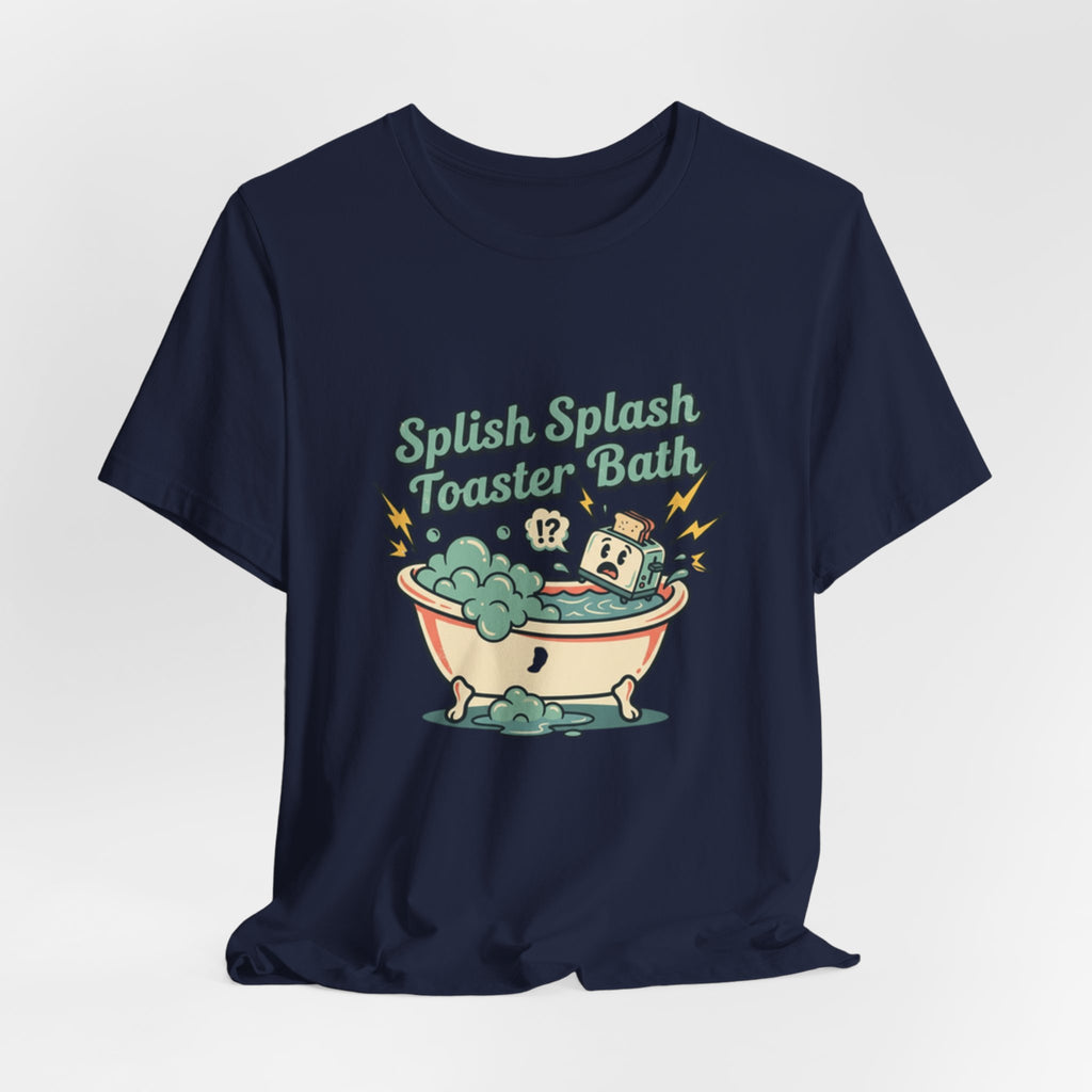 Toaster Bath Graphic Tee — Cute Kawaii Sink or Swim Cartoon Shirt
