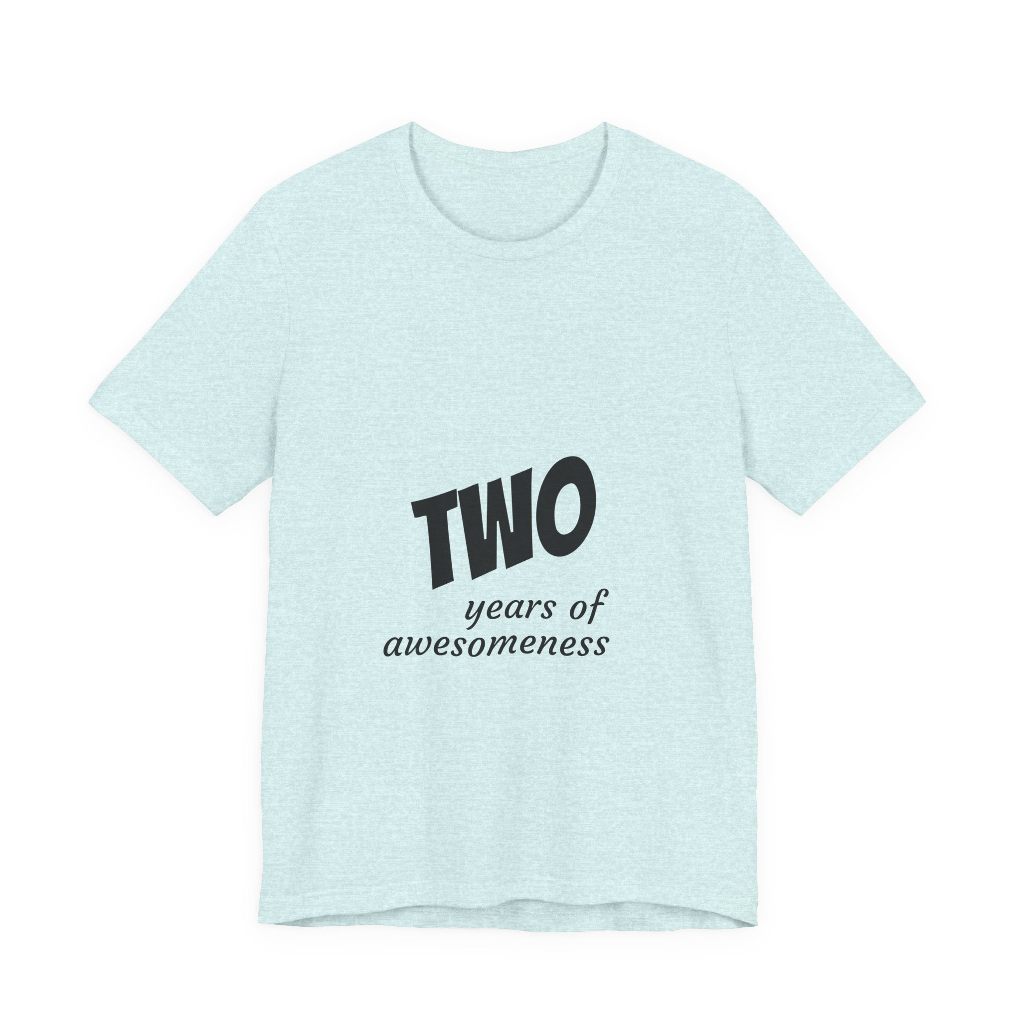 Toddler 2nd Birthday T-Shirt - "Two Years of Awesomeness" Celebration Tee