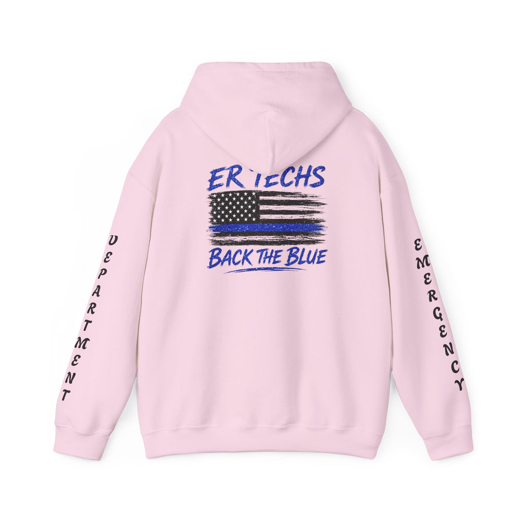 ER Techs Back the Blue Hoodie