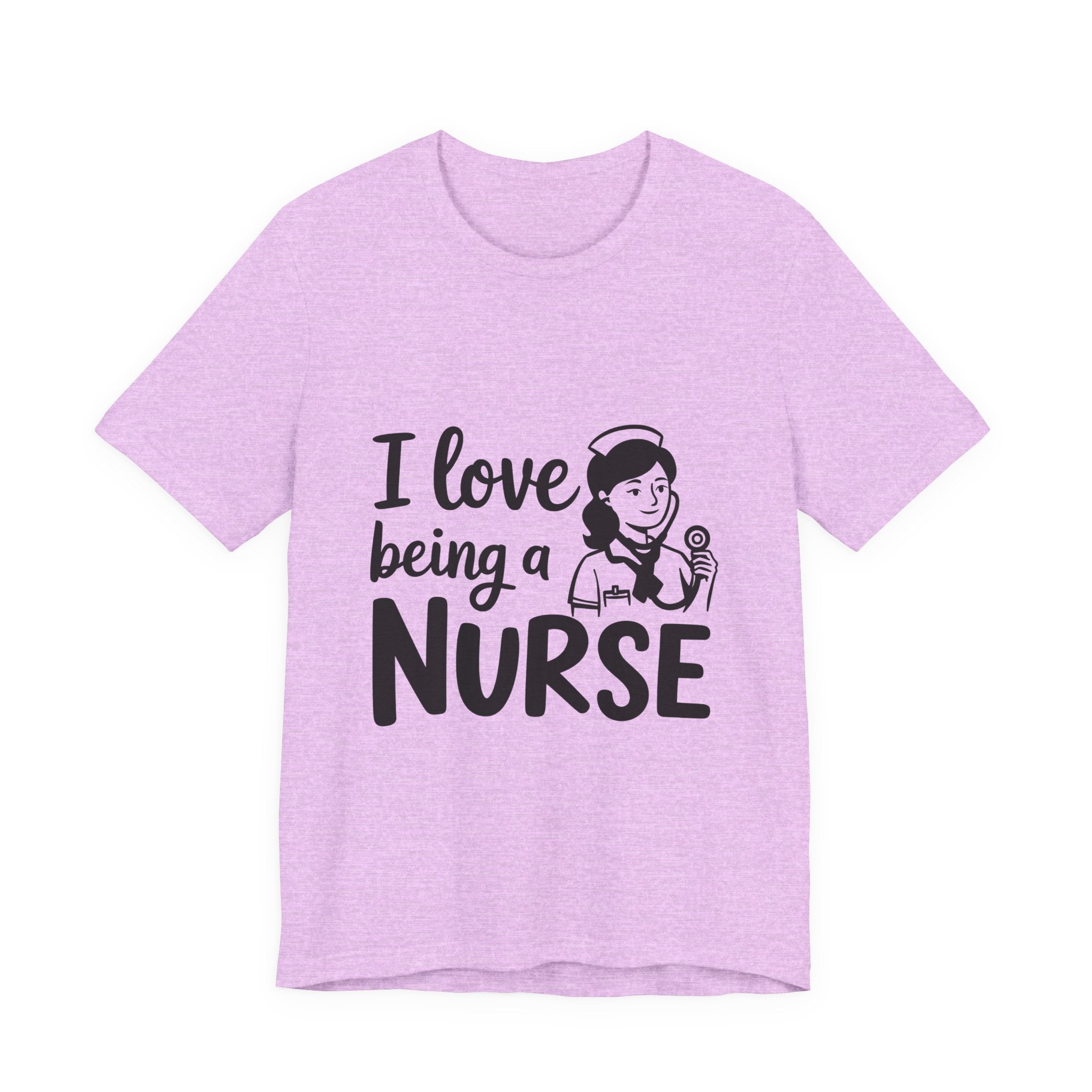 Nurse T-Shirt – "I Love Being a Nurse" Cute Retro Nurse Graphic Tee