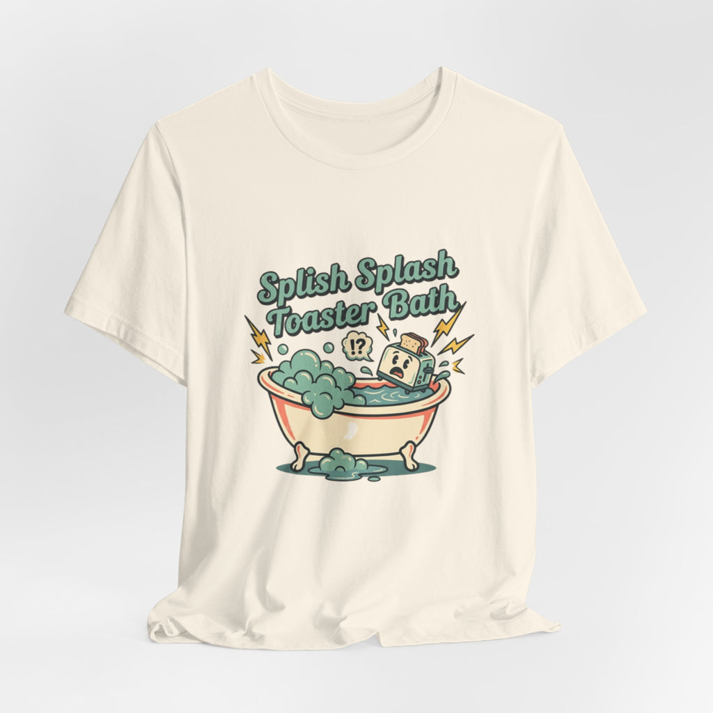 Toaster Bath Graphic Tee — Cute Kawaii Sink or Swim Cartoon Shirt