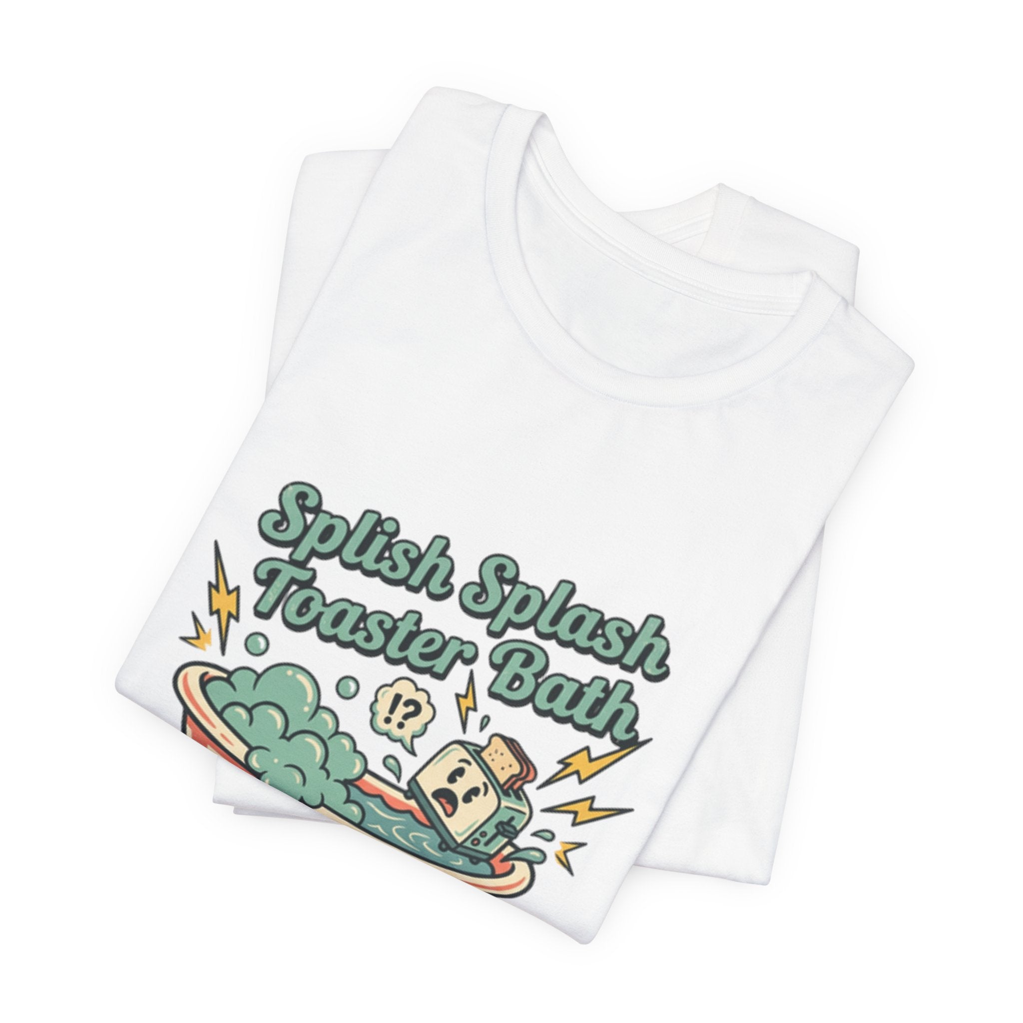 Toaster Bath Graphic Tee — Cute Kawaii Sink or Swim Cartoon Shirt