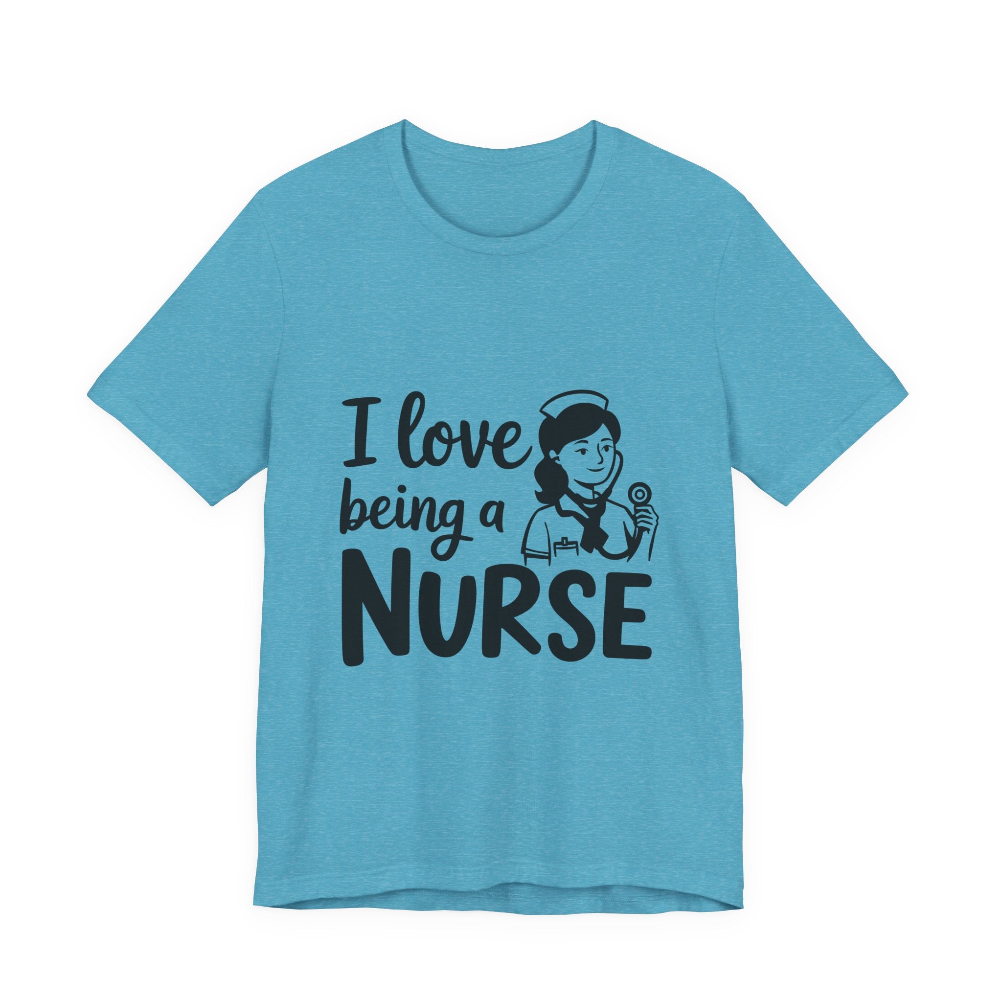 Nurse T-Shirt – "I Love Being a Nurse" Cute Retro Nurse Graphic Tee