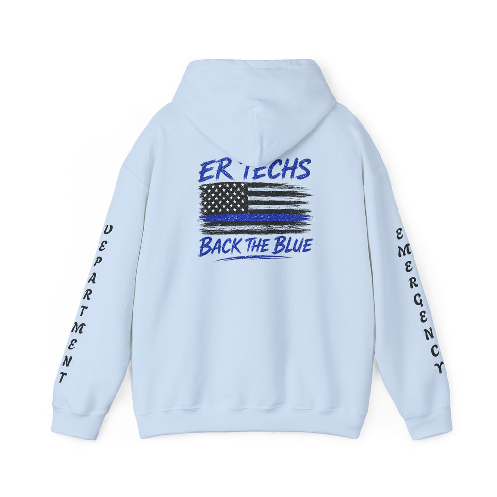 ER Techs Back the Blue Hoodie