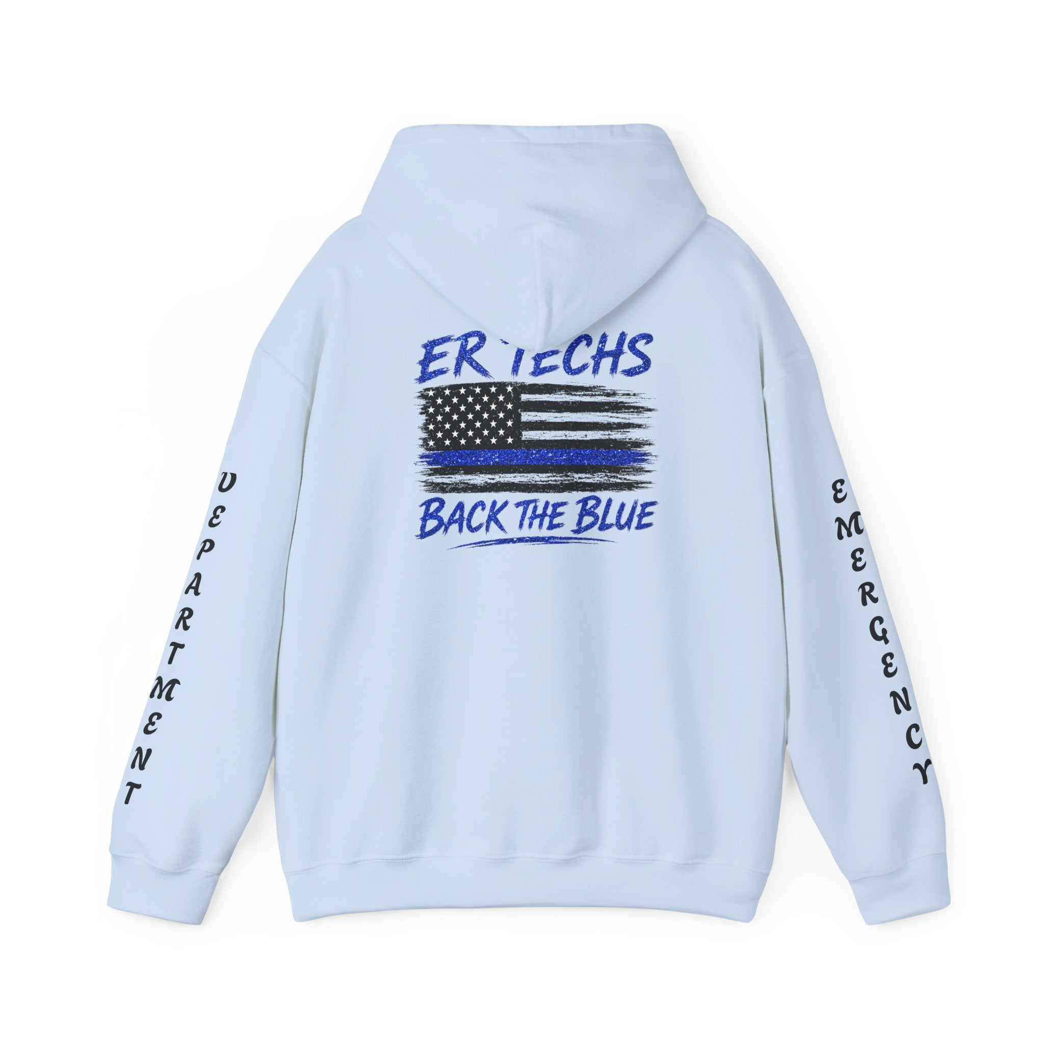 ER Techs Back the Blue Hoodie