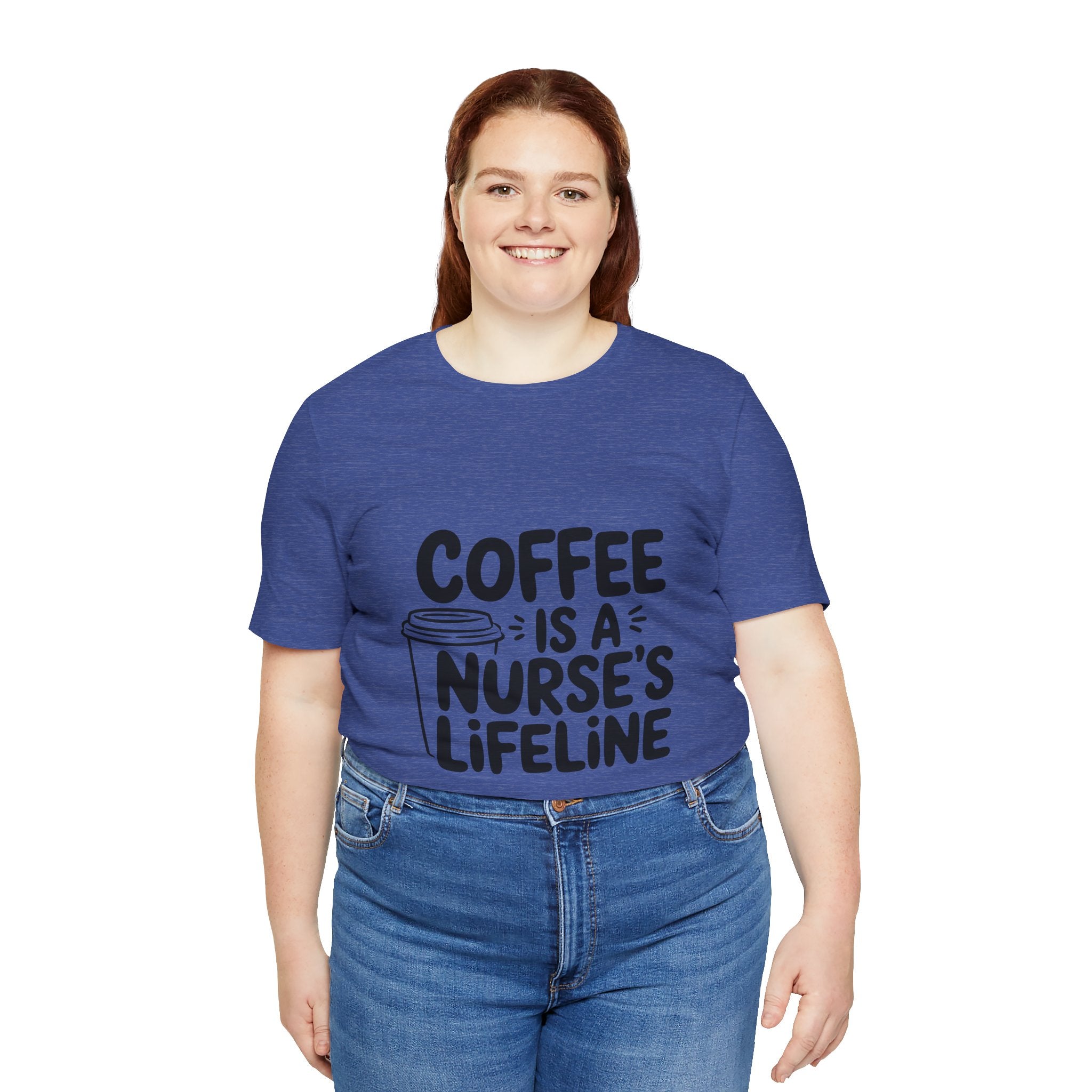 "Coffee Is a Nurse's Lifeline" Short Sleeve Shirt
