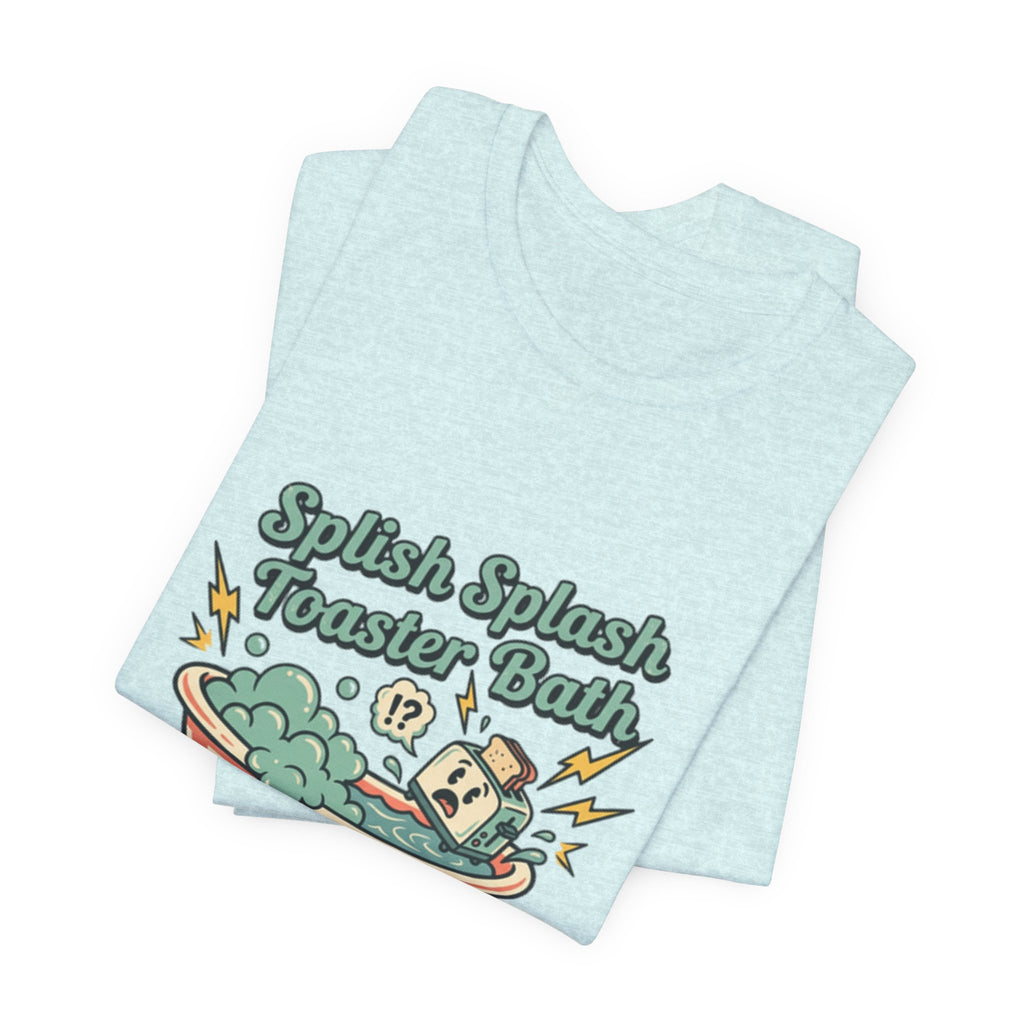 Toaster Bath Graphic Tee — Cute Kawaii Sink or Swim Cartoon Shirt