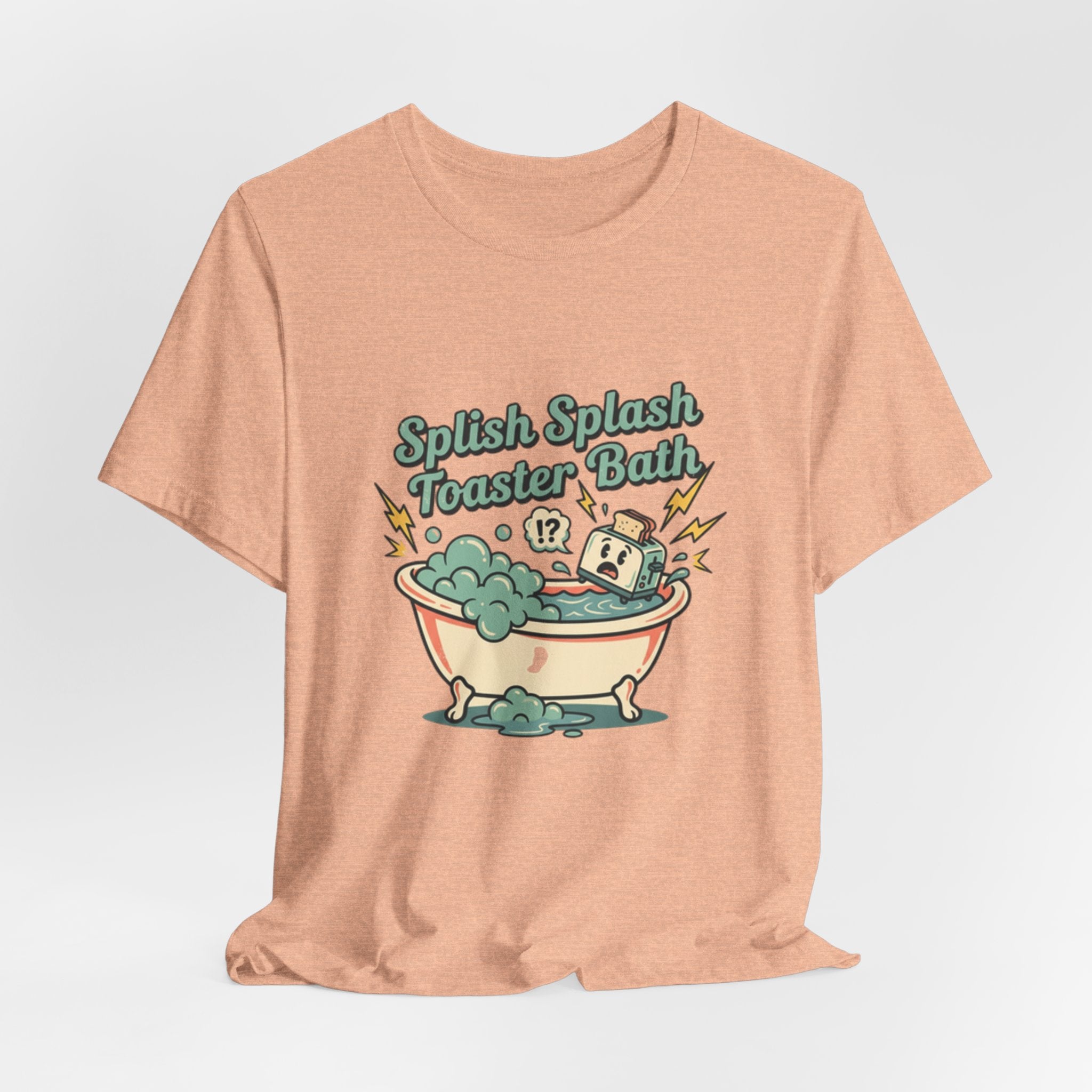 Toaster Bath Graphic Tee — Cute Kawaii Sink or Swim Cartoon Shirt